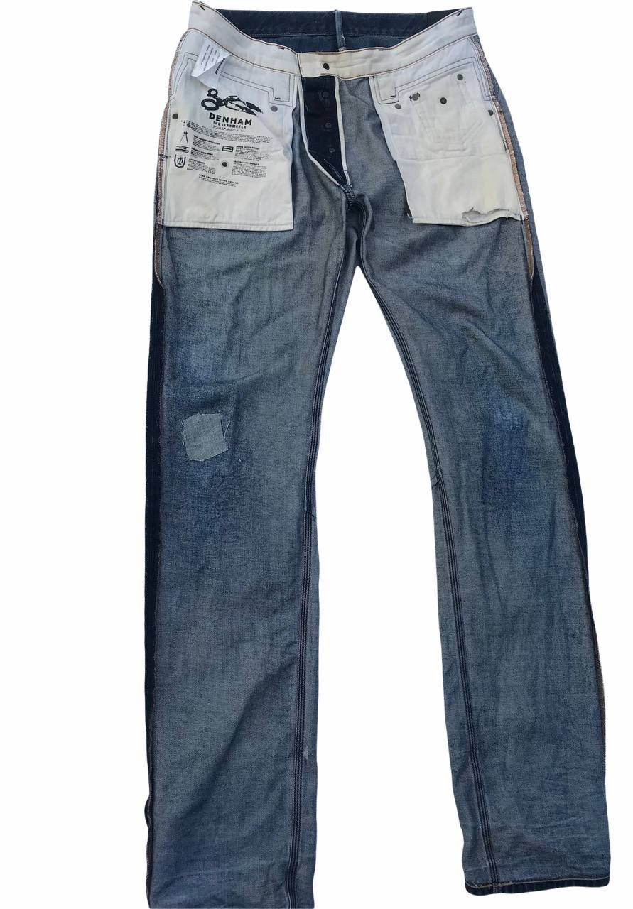 DENHAM Denham Distressed Denim Fasion Pants Size US 33 - 19 Thumbnail