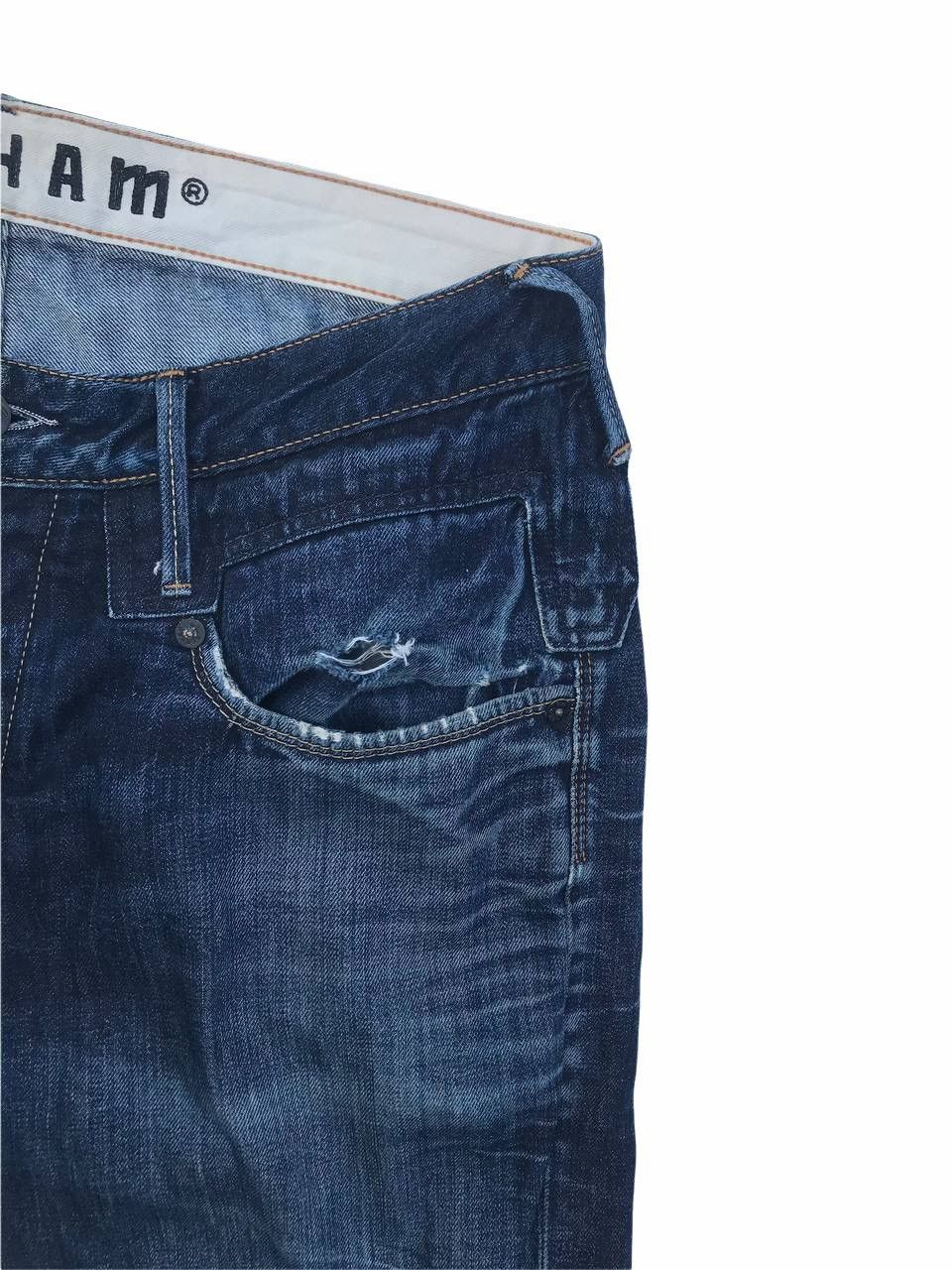 DENHAM Denham Distressed Denim Fasion Pants Size US 33 - 4 Thumbnail
