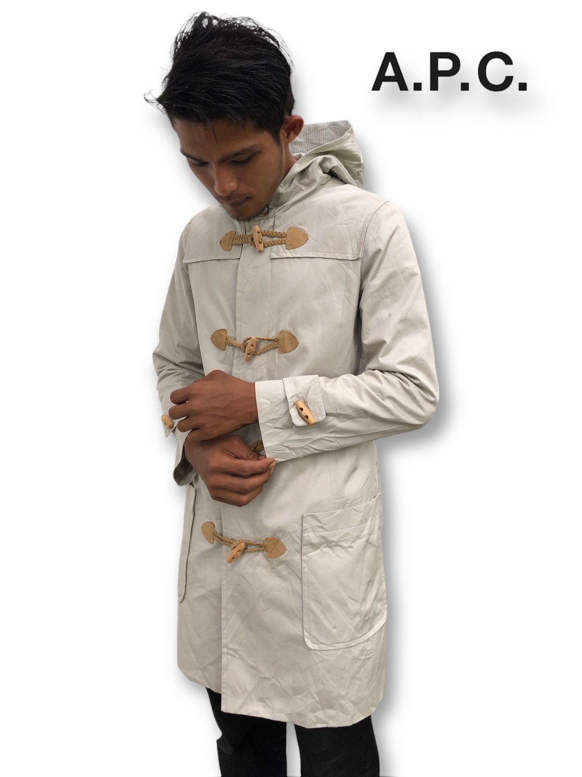 A.P.C. 🔥Vintage A.P.C. Duffle Trench Coat Jacket Size US M / EU 48-50 / 2 - 2 Thumbnail