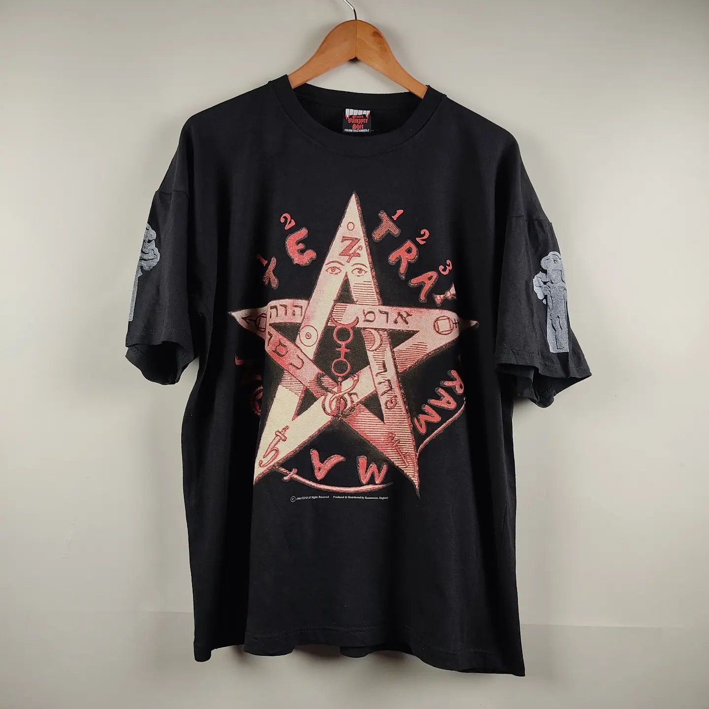 Band Tees × Vintage 1996 Cradle of Filth Pentagram Ultra rare Size US XL / EU 56 / 4 - 1 Thumbnail