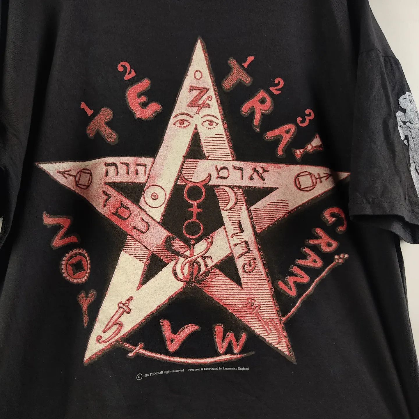 Band Tees × Vintage 1996 Cradle of Filth Pentagram Ultra rare Size US XL / EU 56 / 4 - 4 Thumbnail