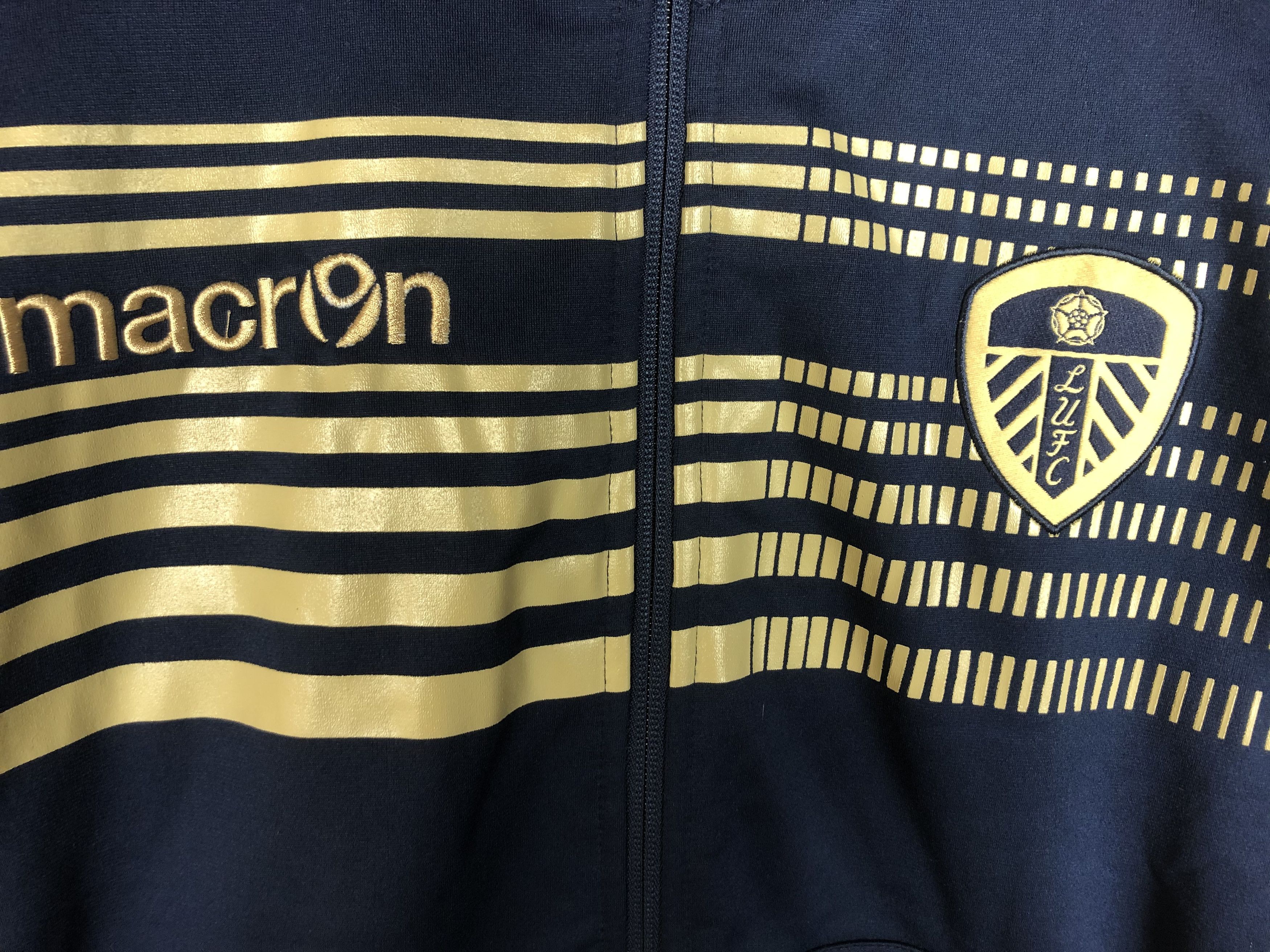 Vintage Leeds United Macron Soccer Track Jacket Football Tracksuit Size US M / EU 48-50 / 2 - 6 Thumbnail