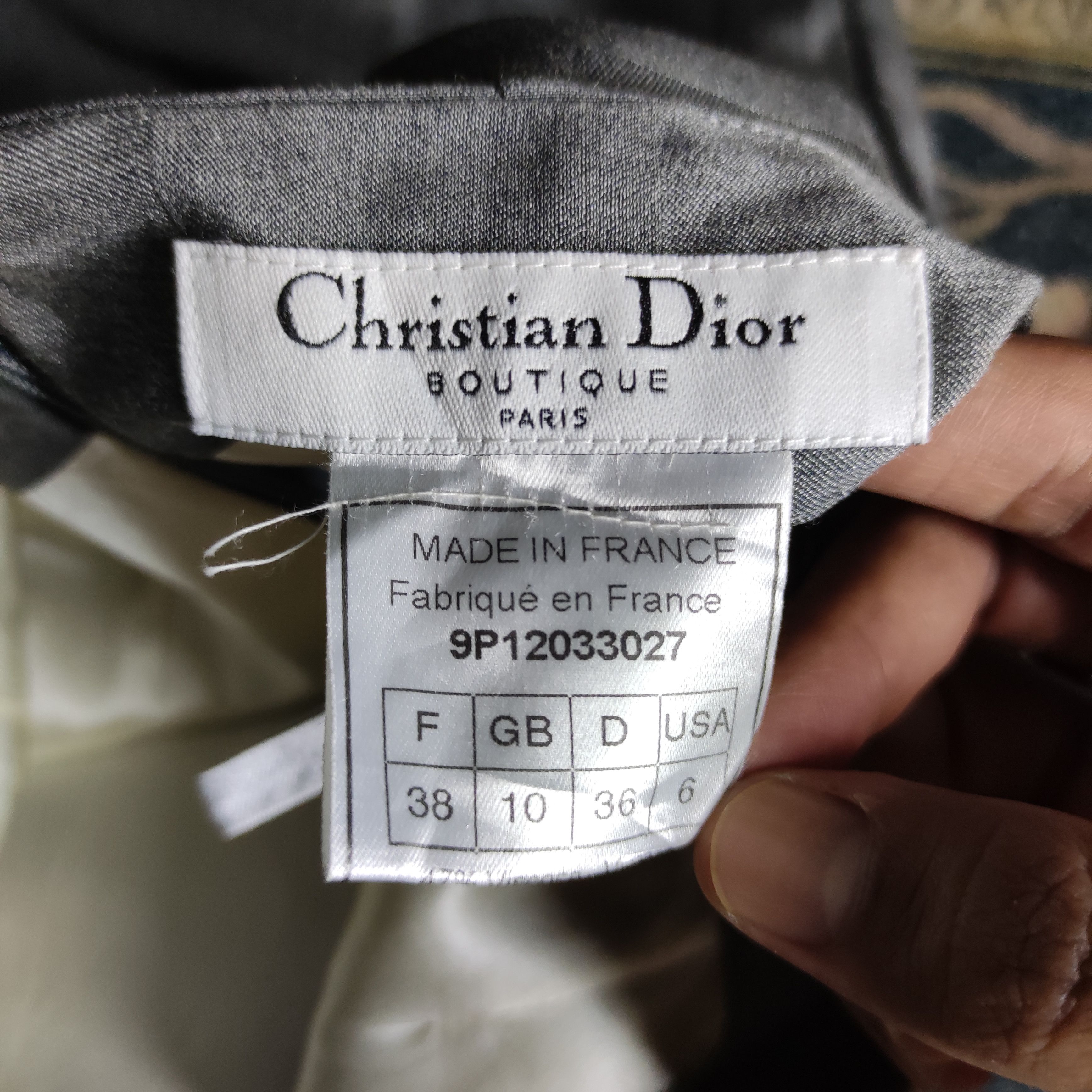 Christian Dior Monsieur Christian Dior Boutique Midi Skirt Size 26" / US 2 / IT 38 - 10 Thumbnail