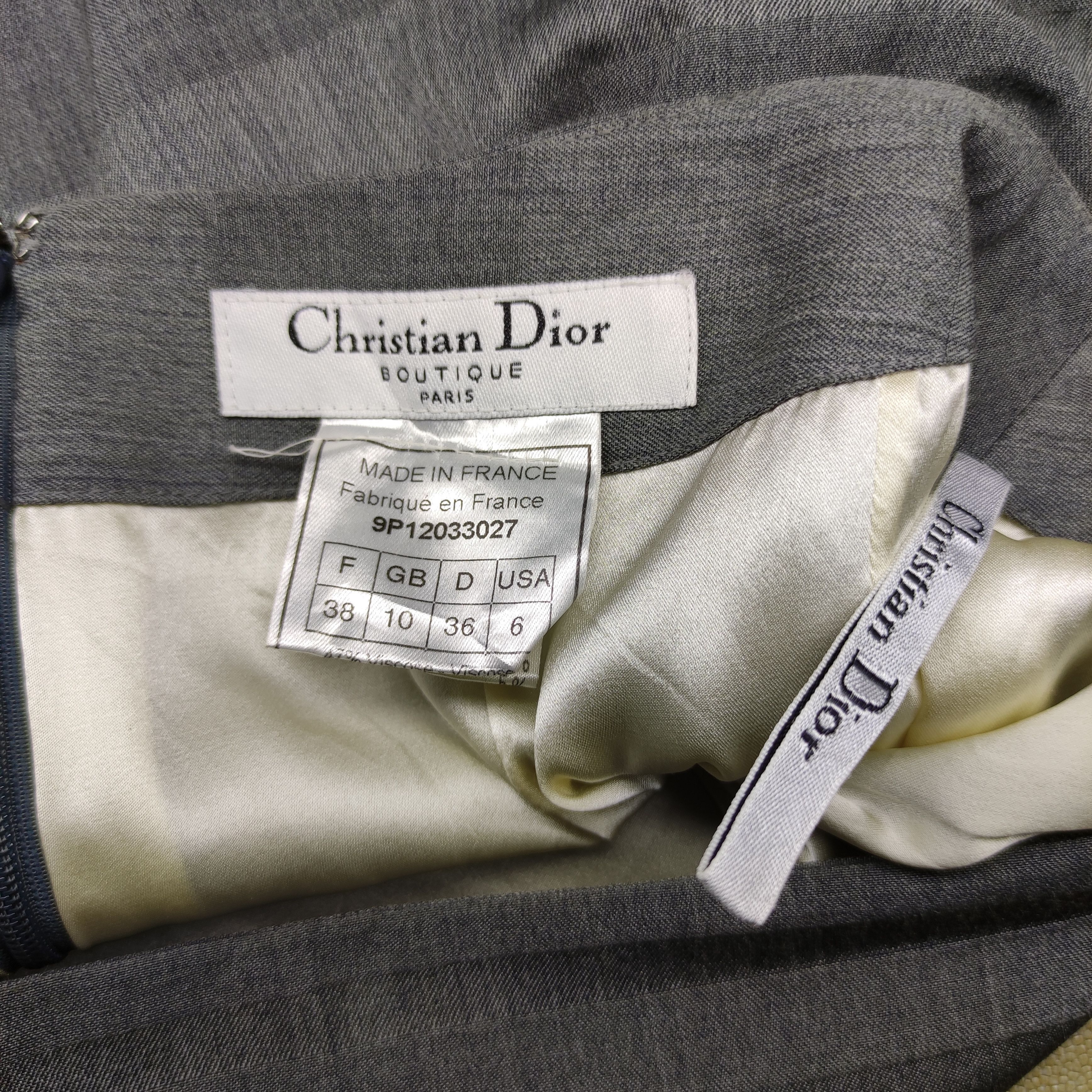 Christian Dior Monsieur Christian Dior Boutique Midi Skirt Size 26" / US 2 / IT 38 - 12 Thumbnail