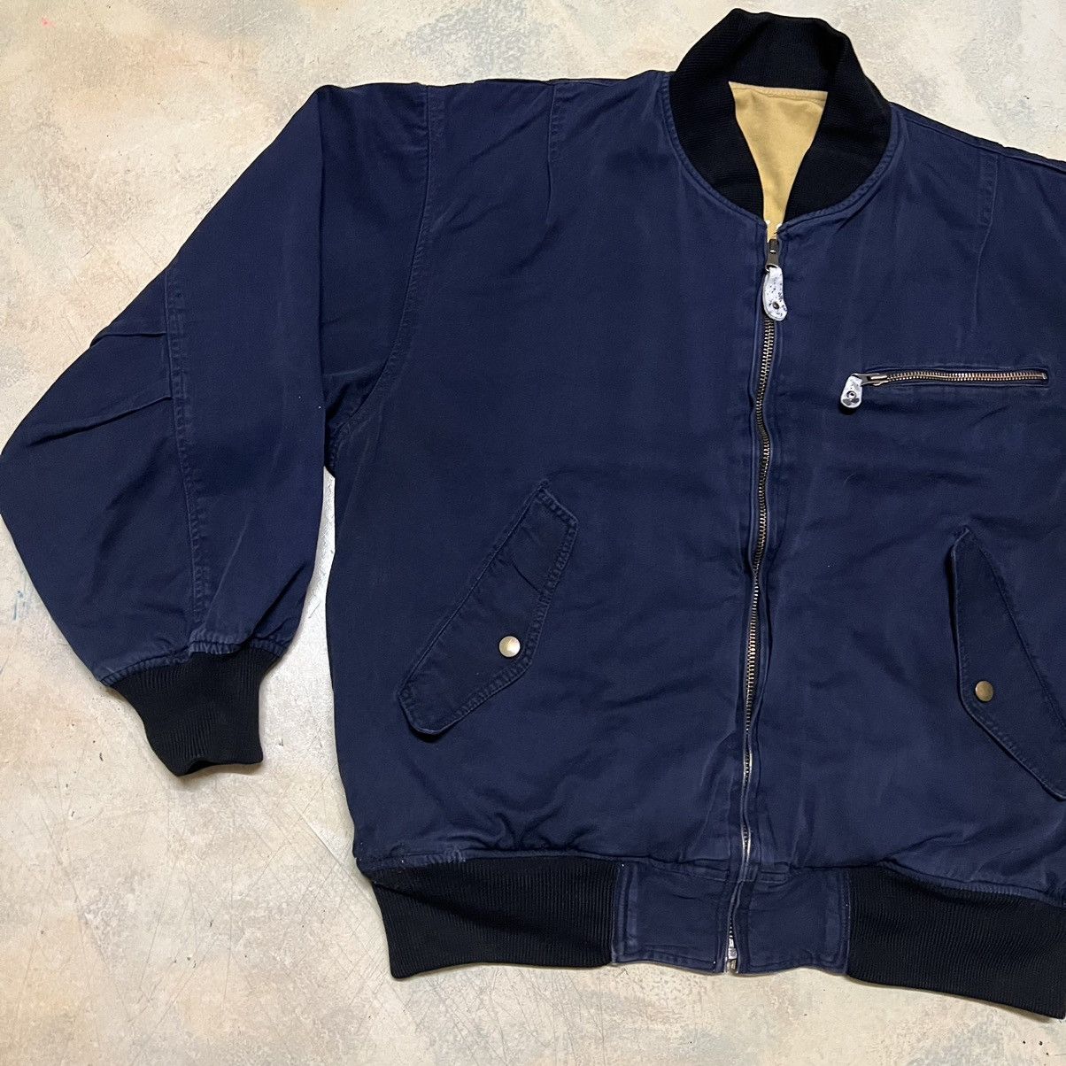 Vintage Crocodile Big Logo Reversible Bomber Jacket Distressed Size US M / EU 48-50 / 2 - 20 Thumbnail