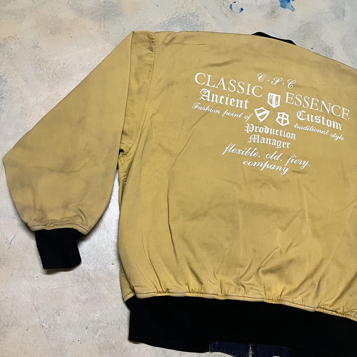 Vintage Crocodile Big Logo Reversible Bomber Jacket Distressed Size US M / EU 48-50 / 2 - 6 Thumbnail