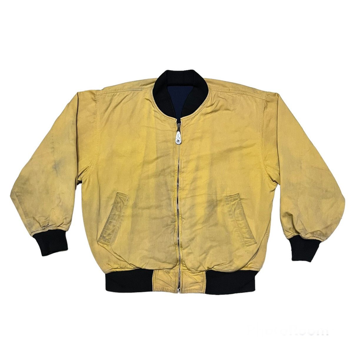 Vintage Crocodile Big Logo Reversible Bomber Jacket Distressed Size US M / EU 48-50 / 2 - 2 Thumbnail