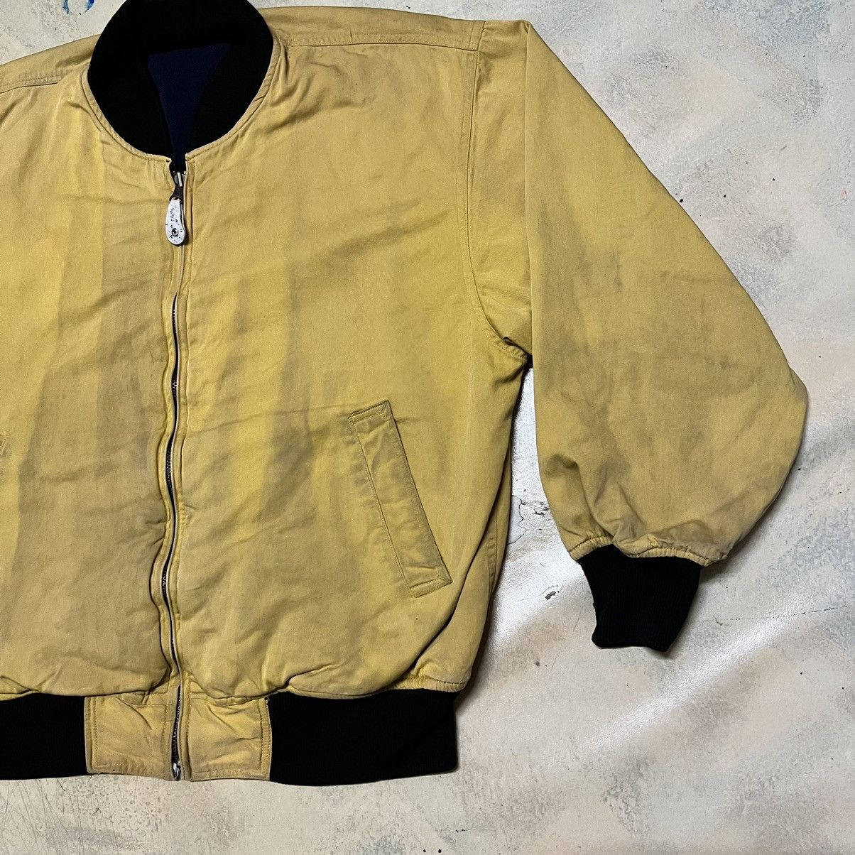 Vintage Crocodile Big Logo Reversible Bomber Jacket Distressed Size US M / EU 48-50 / 2 - 7 Thumbnail