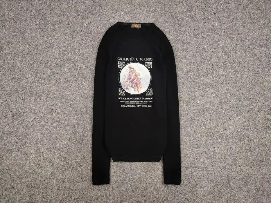 Iceberg Vintage Iceberg Giulietta e Romeo Sweatshirt Long Sleeve Size US L / EU 52-54 / 3 - 1 Thumbnail