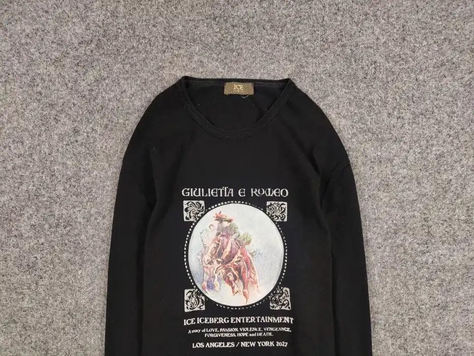 Iceberg Vintage Iceberg Giulietta e Romeo Sweatshirt Long Sleeve Size US L / EU 52-54 / 3 - 3 Thumbnail