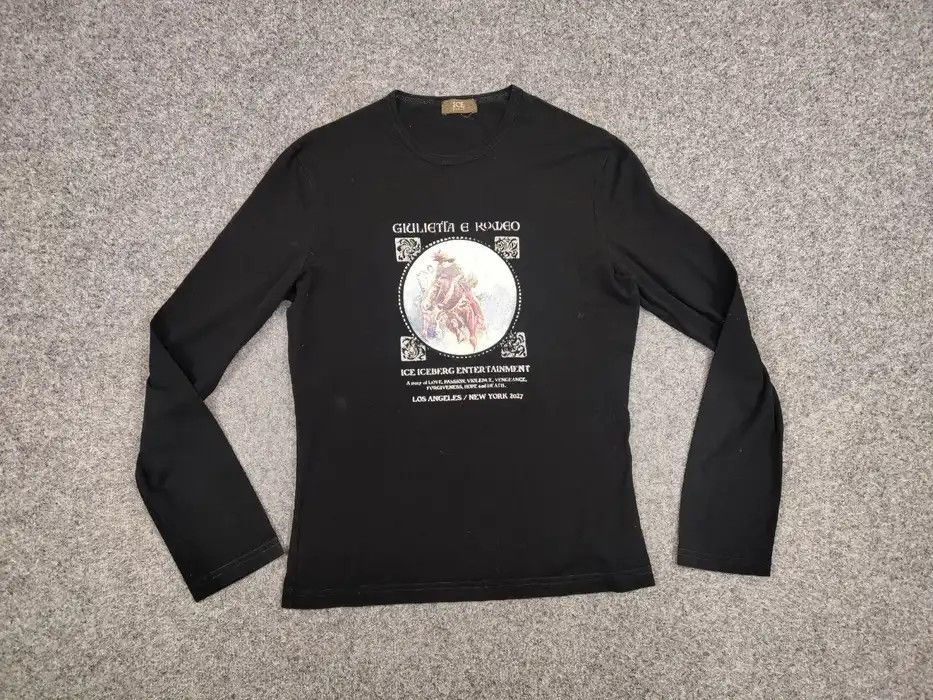 Iceberg Vintage Iceberg Giulietta e Romeo Sweatshirt Long Sleeve Size US L / EU 52-54 / 3 - 5 Thumbnail