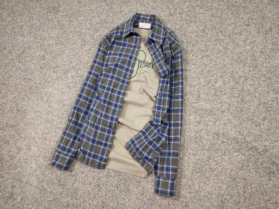 Flannel Vintage Flannel Checkered Shirt Travis Scott Style Size US L / EU 52-54 / 3 - 4 Thumbnail