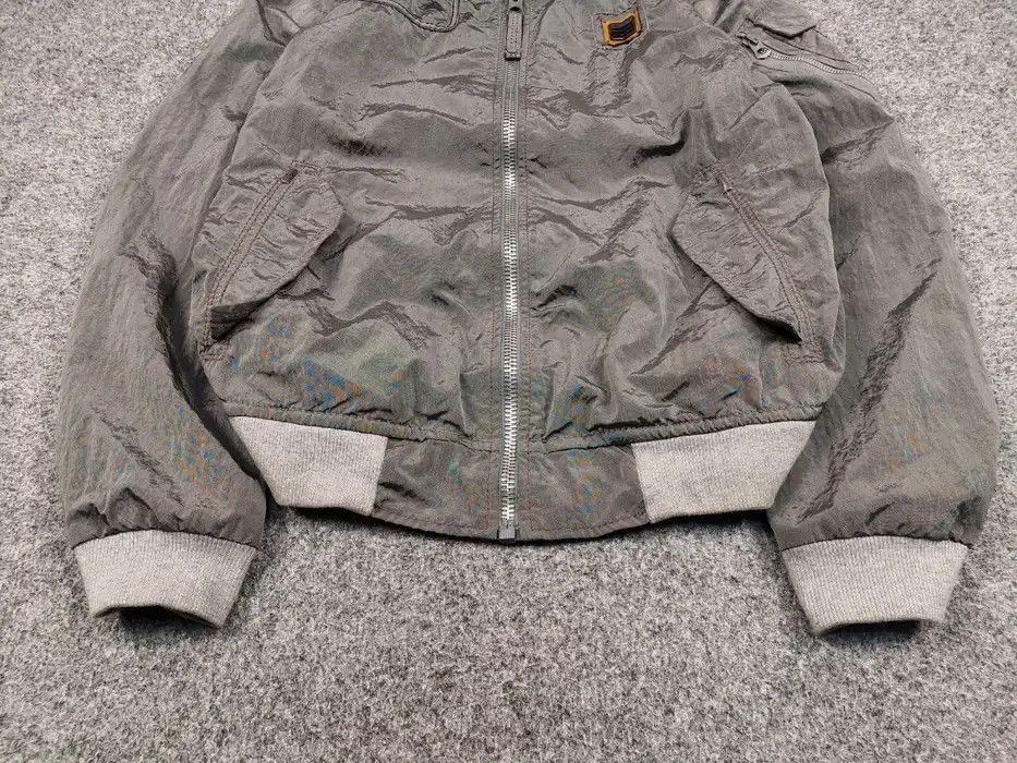Energie Vintage 90's Sixty Energie Nylon Gray Light Bomber Jacket Size US L / EU 52-54 / 3 - 4 Thumbnail