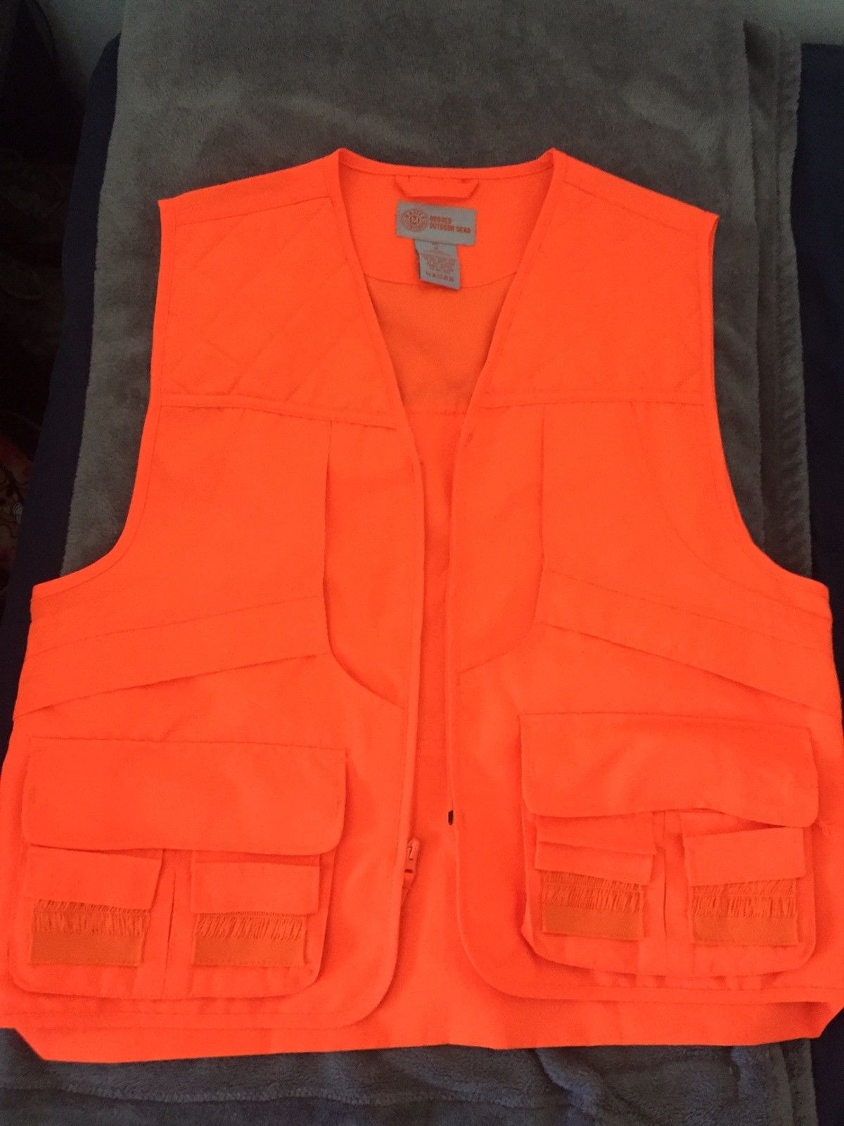 Vintage Neon Orange Hunting Vest Size US M / EU 48-50 / 2 - 1 Thumbnail