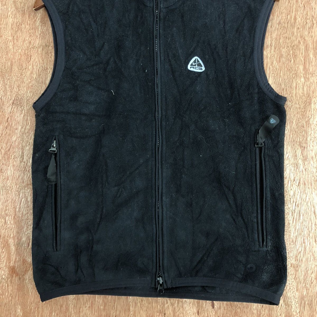 Nike × Nike ACG × Vintage Vintage Nike ACG Black Vest Size US S / EU 44-46 / 1 - 6 Thumbnail