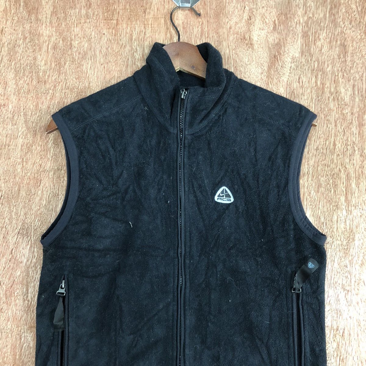 Nike × Nike ACG × Vintage Vintage Nike ACG Black Vest Size US S / EU 44-46 / 1 - 2 Thumbnail