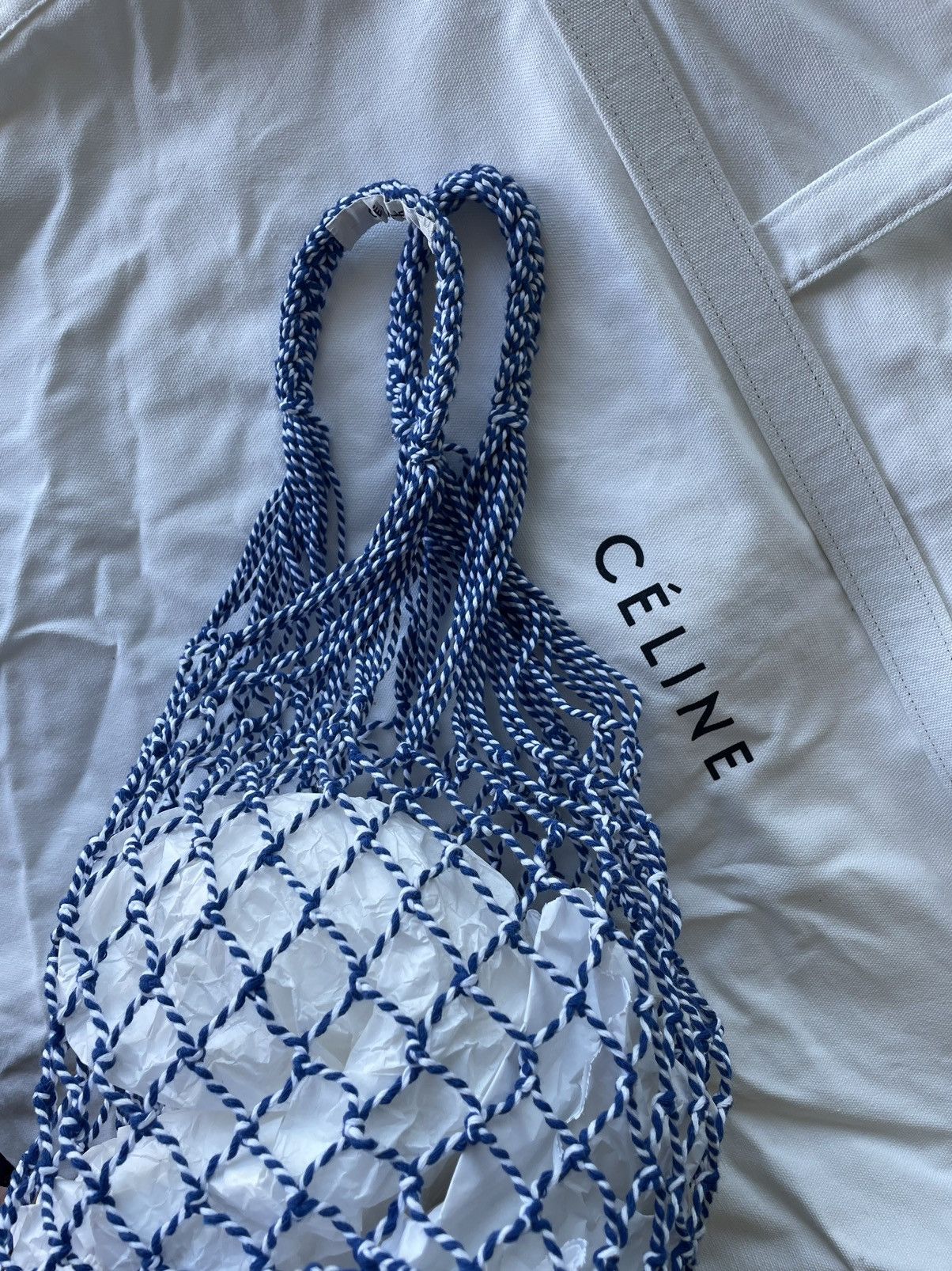 Celine Rare New Celine VIP Gift Limited Edition Fishnet Tote Bag Size ONE SIZE - 8 Thumbnail