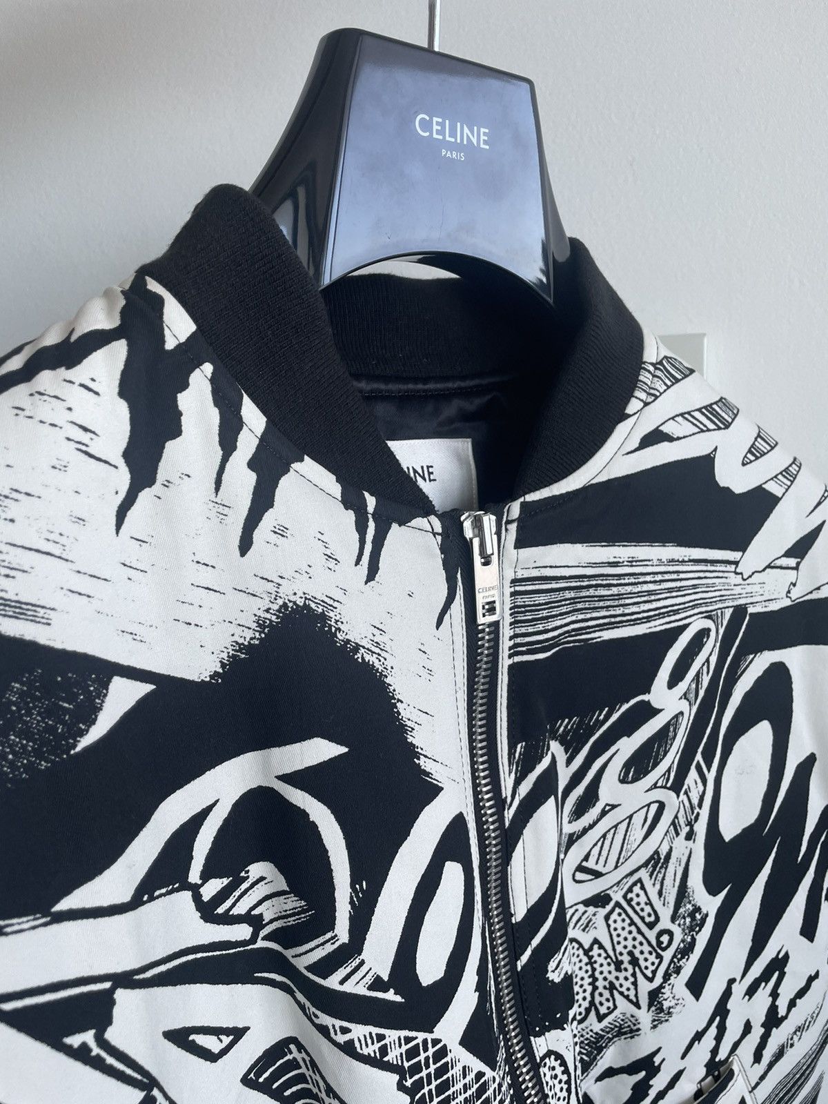 Celine × Hedi Slimane $4k Celine by Hedi Slimane x Christian Marclay Teddy Bomber Size US M / EU 48-50 / 2 - 23 Thumbnail