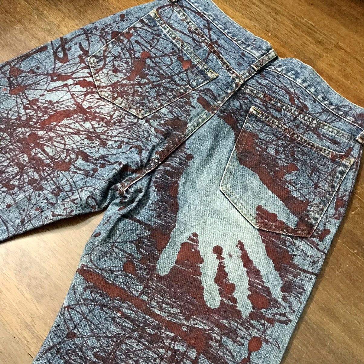 Japanese Brand × Uniqlo 🔥RARE🔥 DENIM JEAN SELVEDGE PAINT SPLATTER PANTS BY UNIQLO Size US 30 / EU 46 - 13 Thumbnail
