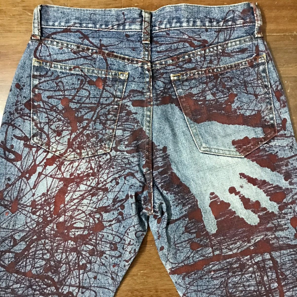 Japanese Brand × Uniqlo 🔥RARE🔥 DENIM JEAN SELVEDGE PAINT SPLATTER PANTS BY UNIQLO Size US 30 / EU 46 - 14 Thumbnail