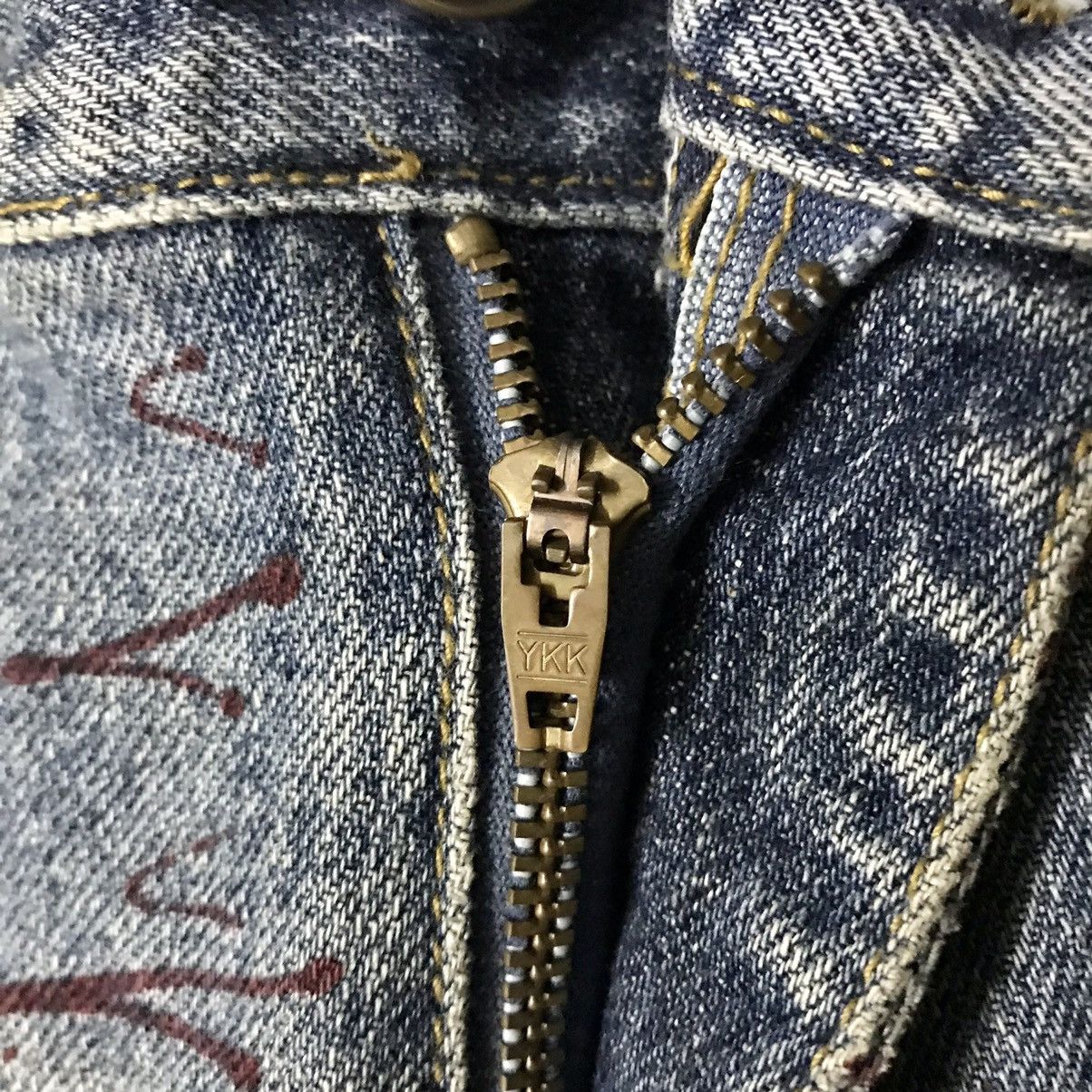 Japanese Brand × Uniqlo 🔥RARE🔥 DENIM JEAN SELVEDGE PAINT SPLATTER PANTS BY UNIQLO Size US 30 / EU 46 - 11 Thumbnail
