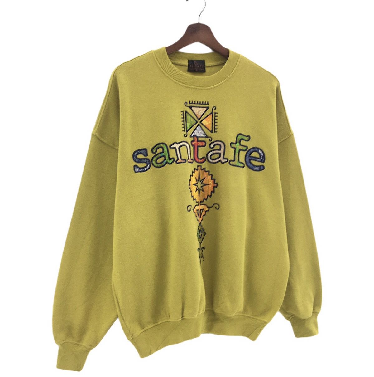 Japanese Brand Santa Fe Crewneck Long Sleeve Sweatshirt Big Logo Size US L / EU 52-54 / 3 - 2 Thumbnail