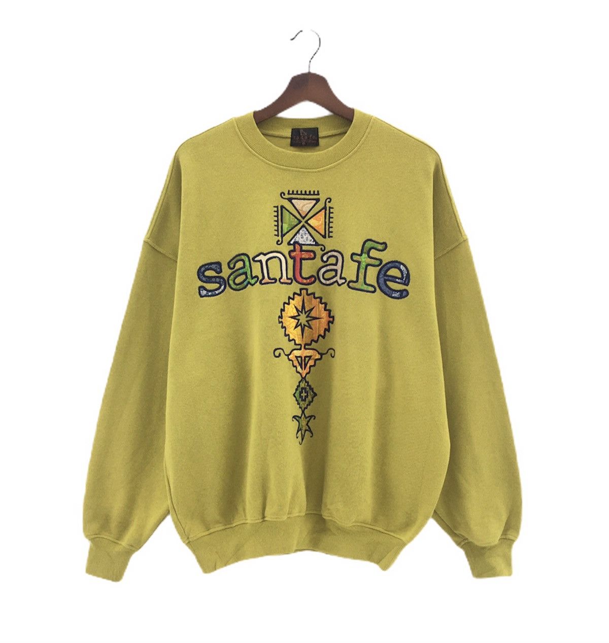 Japanese Brand Santa Fe Crewneck Long Sleeve Sweatshirt Big Logo Size US L / EU 52-54 / 3 - 1 Thumbnail