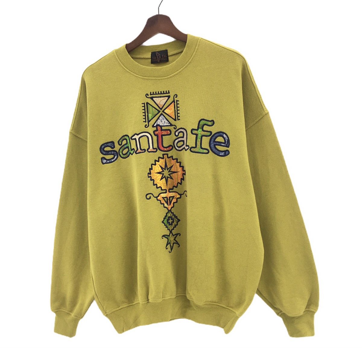 Japanese Brand Santa Fe Crewneck Long Sleeve Sweatshirt Big Logo Size US L / EU 52-54 / 3 - 3 Thumbnail
