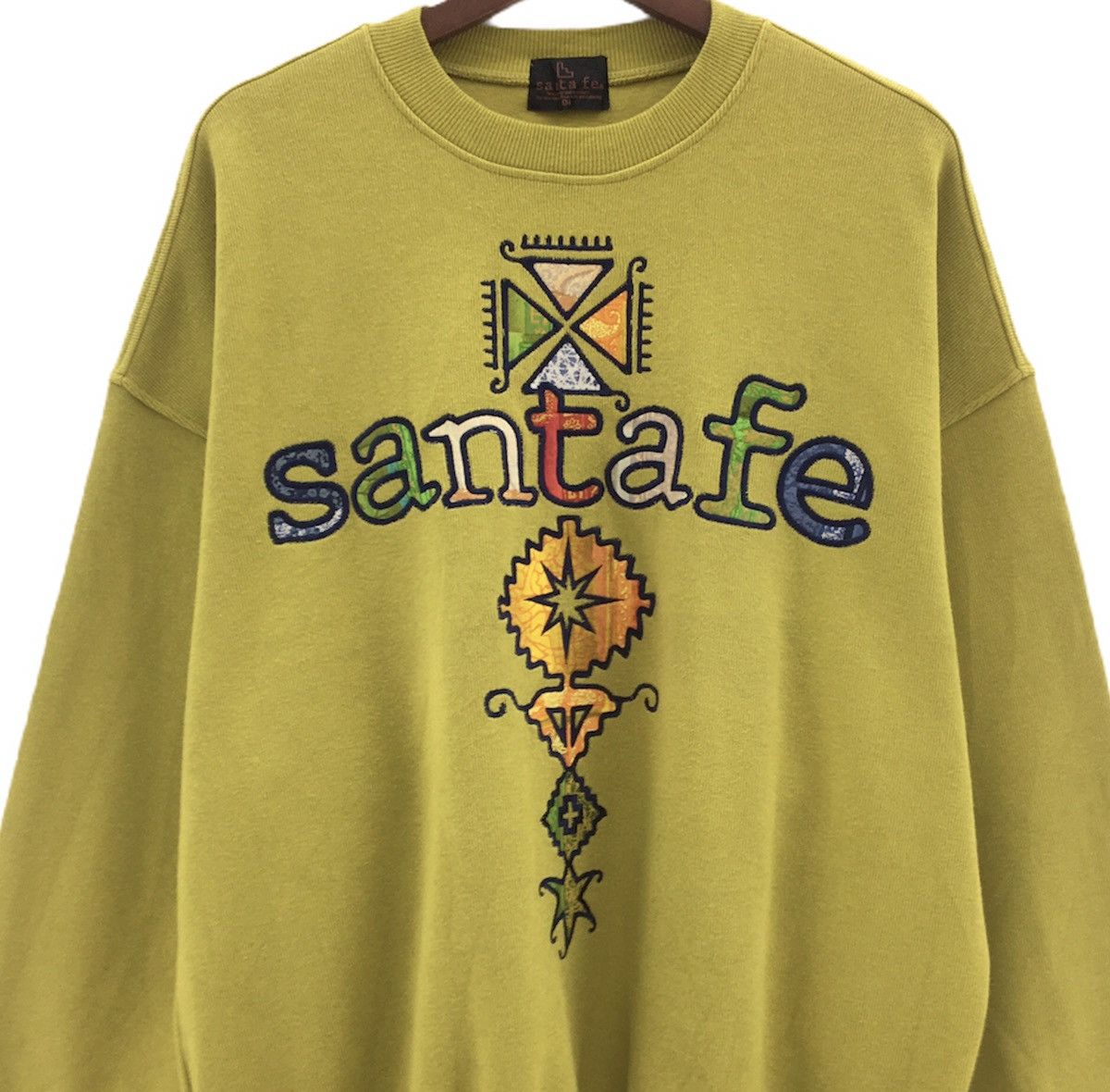 Japanese Brand Santa Fe Crewneck Long Sleeve Sweatshirt Big Logo Size US L / EU 52-54 / 3 - 5 Thumbnail