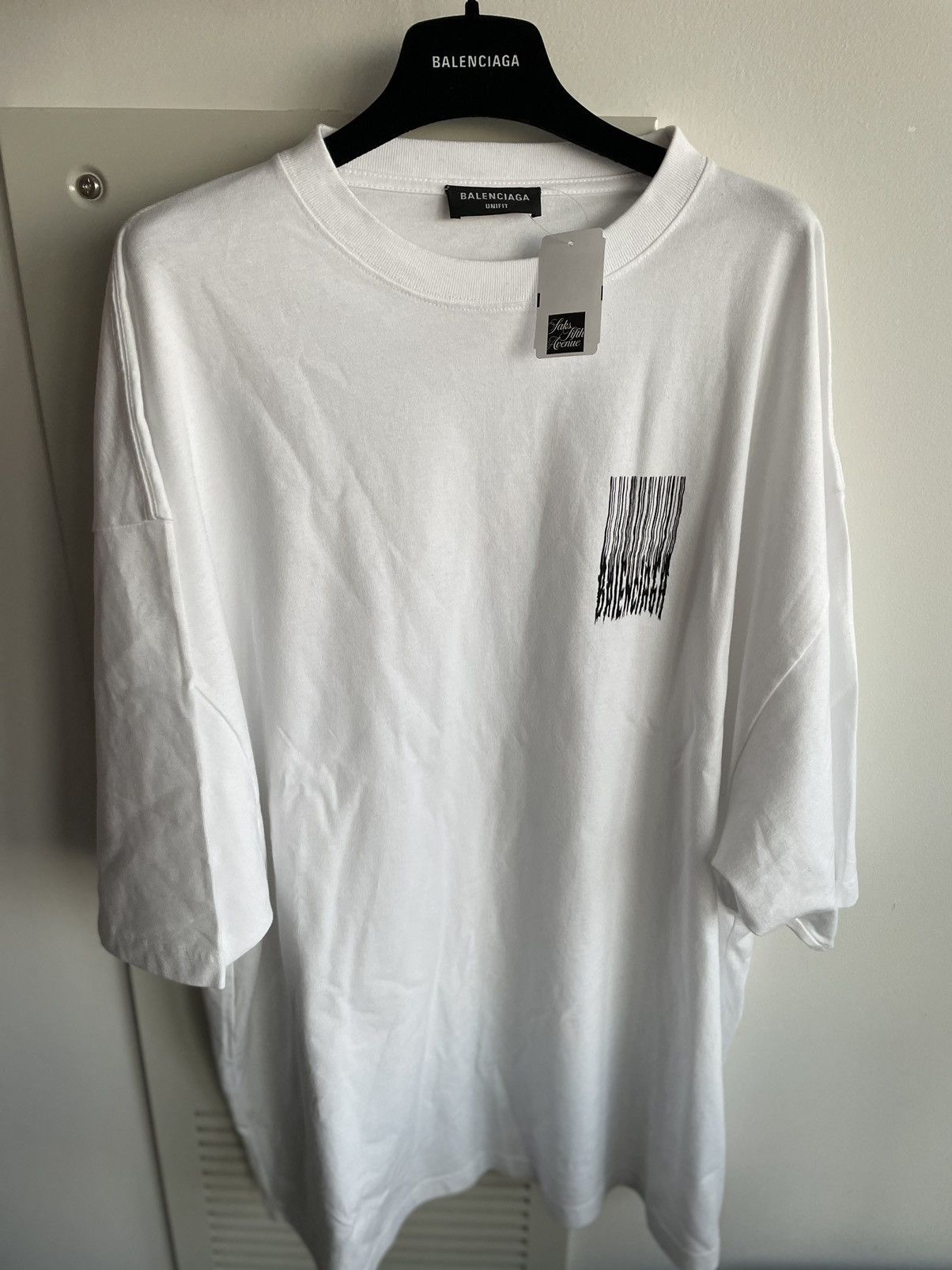 Balenciaga Super Runway Balenciaga Logo BrandNew Oversized Tee T-shirt Size US XL / EU 56 / 4 - 18 Thumbnail