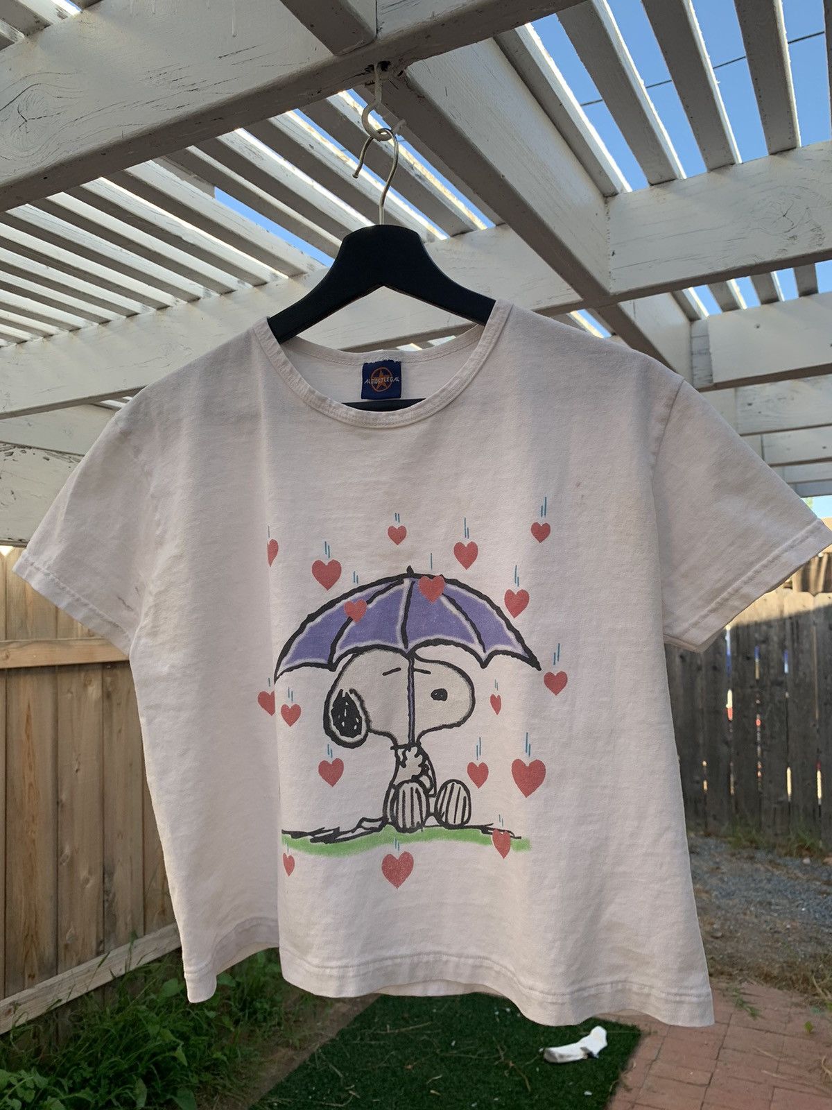 Peanuts × Vintage Y2K Snoopy Peanuts Almost Legal Baby Tee Size L / US 10 / IT 46 - 1 Thumbnail