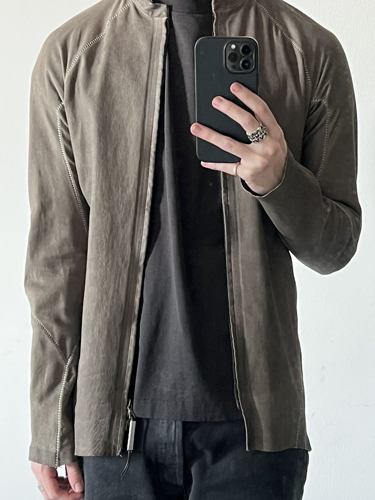 Isaac Sellam Experience Leather Jacket With Metal Spine Size US L / EU 52-54 / 3 - 2 Thumbnail