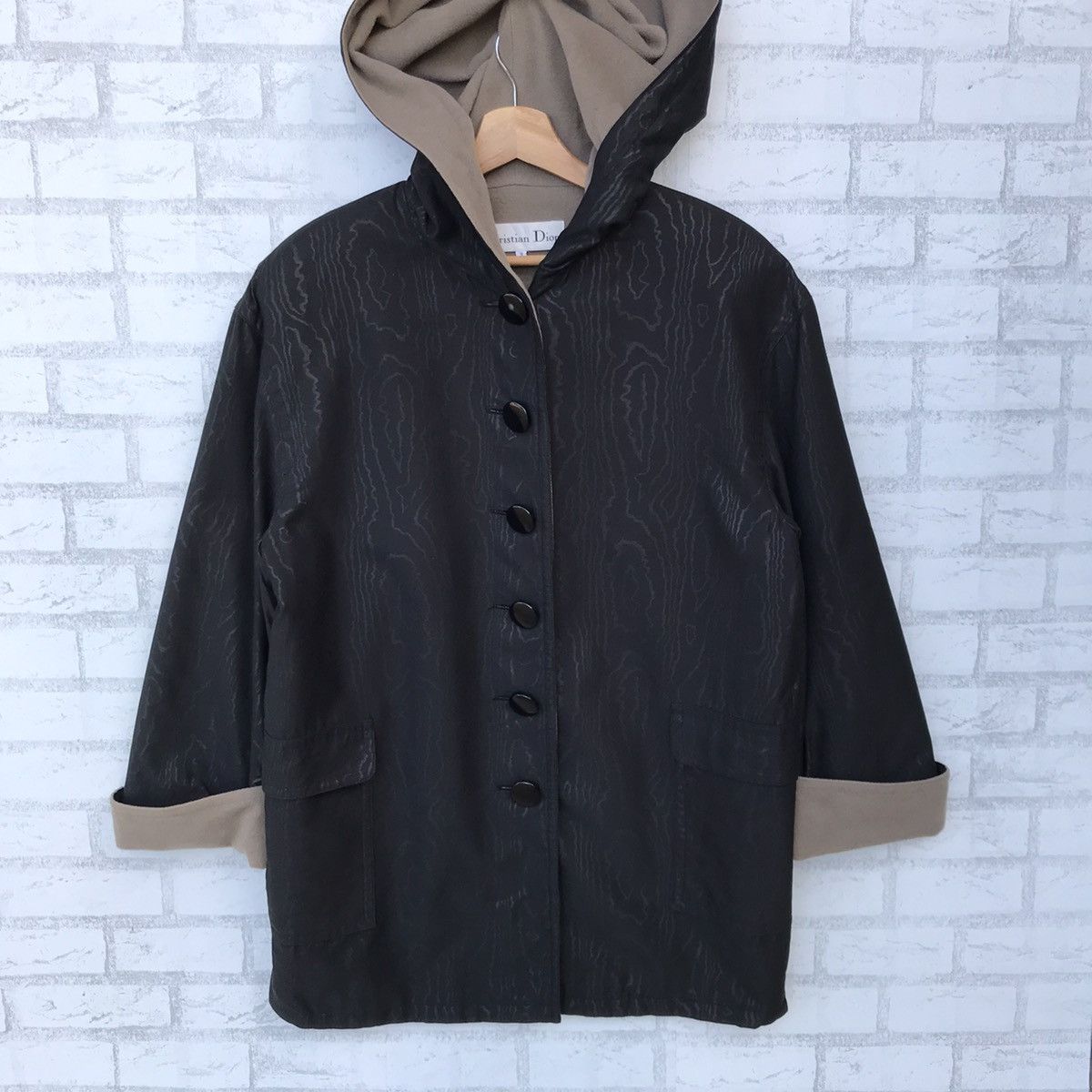 Dior Christian Dior Wool-Cashmere Hooded Coat, Luxe Fabric Size 9 Size L / US 10 / IT 46 - 1 Thumbnail