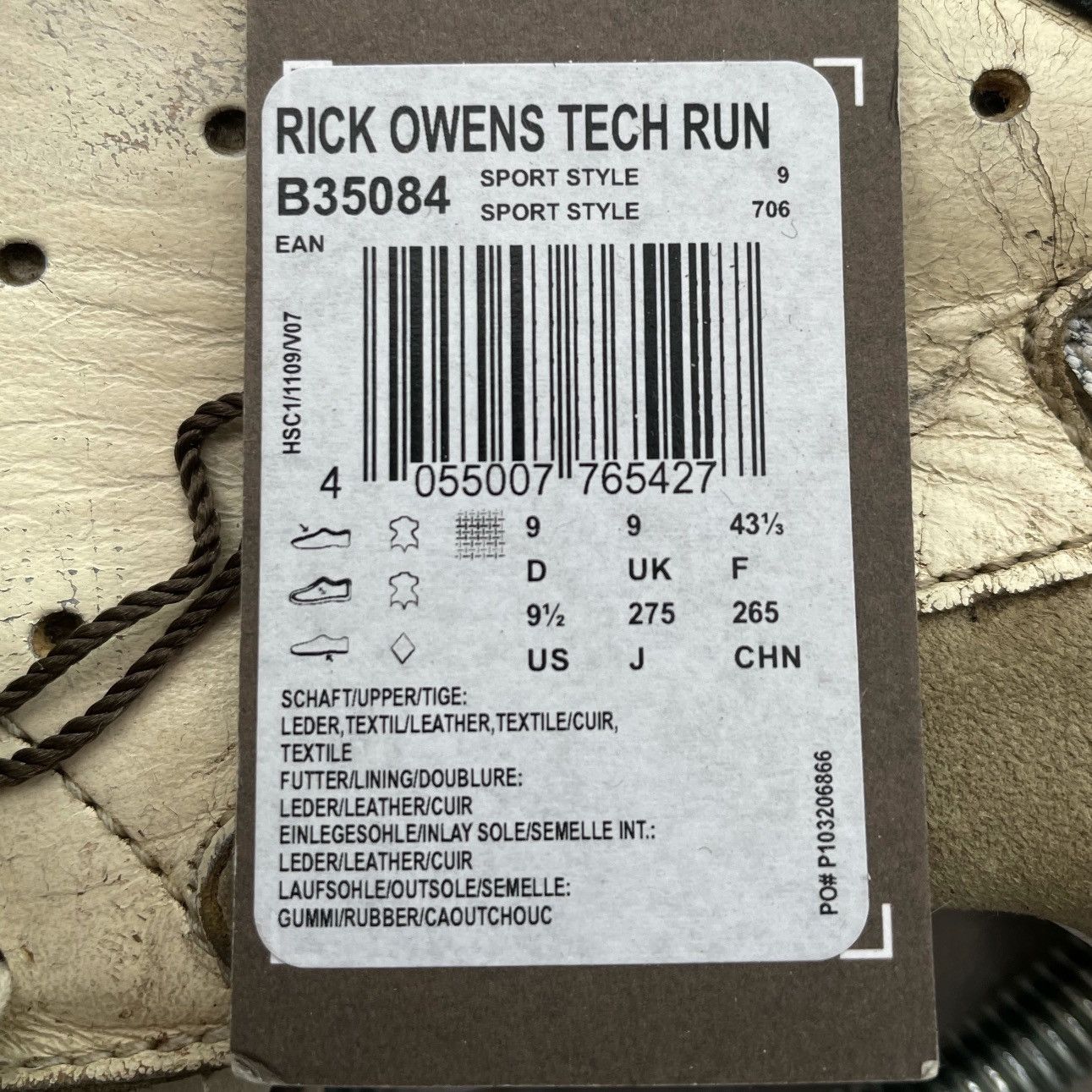 Rick Owens RICK OWENS ADIDAS SS14 VICIOUS TECH RUNNER Size US 9.5 / EU 42-43 - 14 Thumbnail