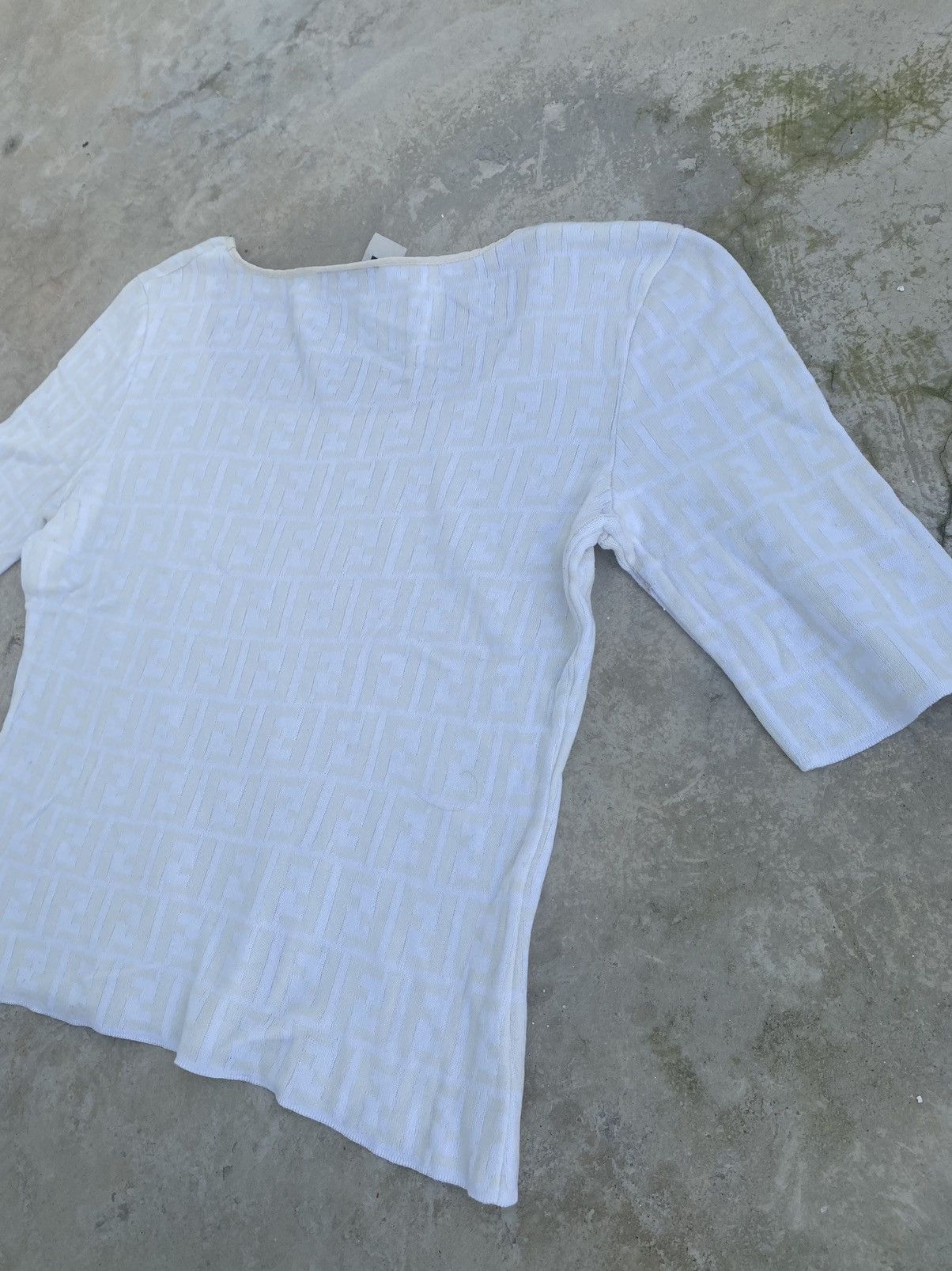 Fendi VINTAGE FENDI ZUCCA MONOGRAM TOP BLOUSE Size S / US 4 / IT 40 - 4 Thumbnail