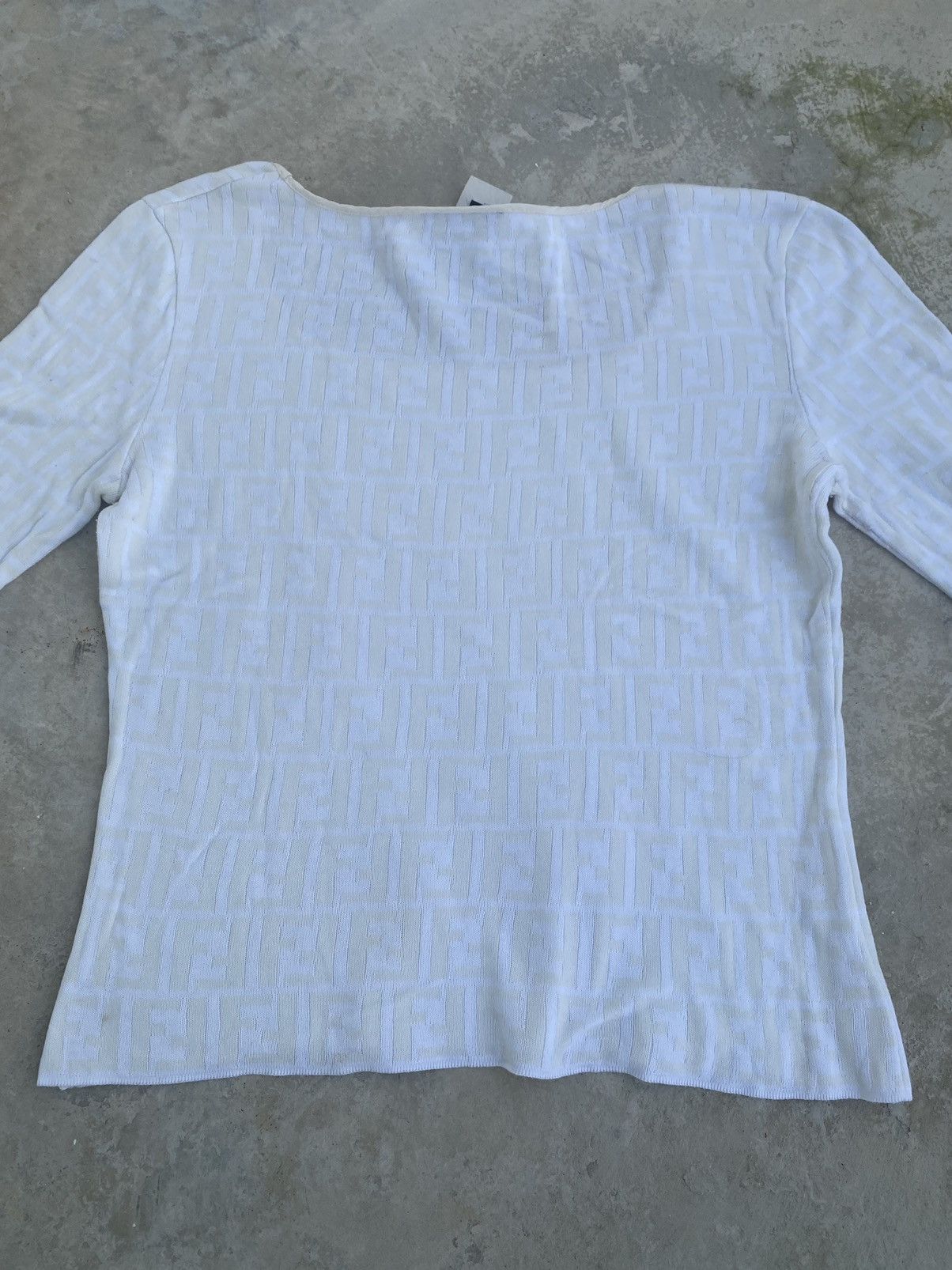 Fendi VINTAGE FENDI ZUCCA MONOGRAM TOP BLOUSE Size S / US 4 / IT 40 - 3 Thumbnail
