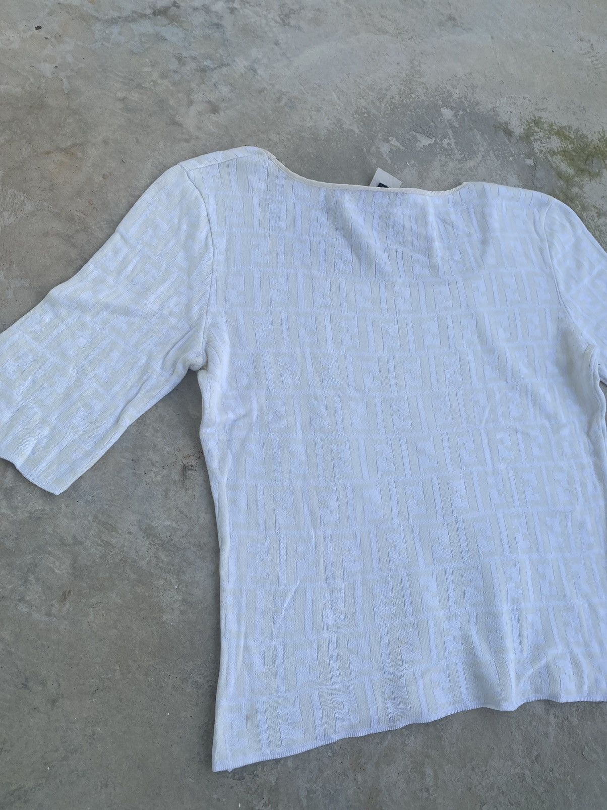 Fendi VINTAGE FENDI ZUCCA MONOGRAM TOP BLOUSE Size S / US 4 / IT 40 - 8 Thumbnail