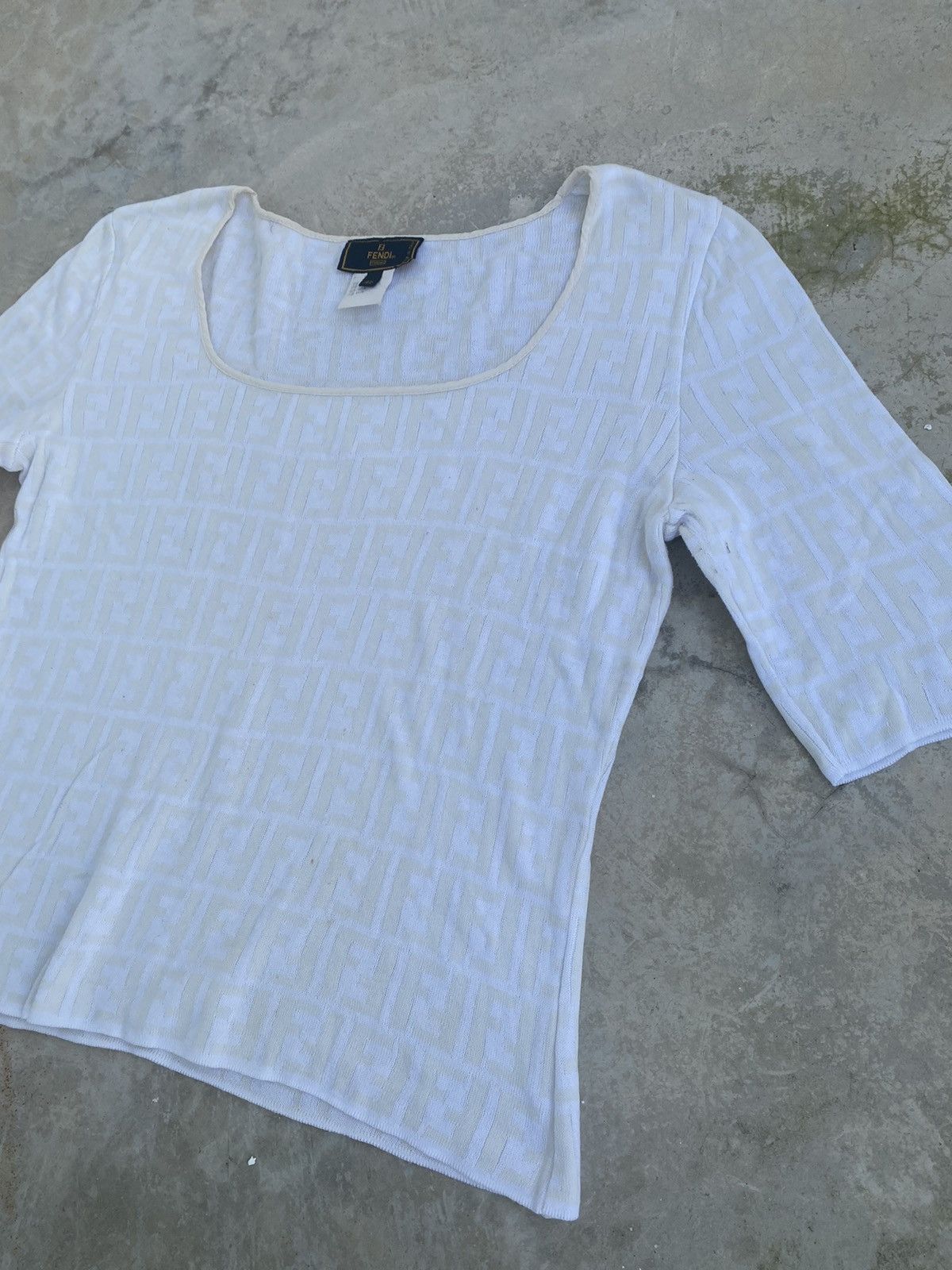Fendi VINTAGE FENDI ZUCCA MONOGRAM TOP BLOUSE Size S / US 4 / IT 40 - 6 Thumbnail