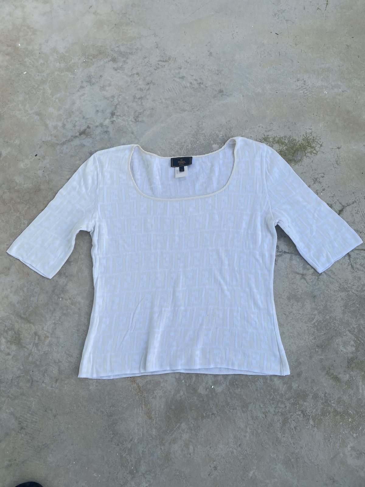 Fendi VINTAGE FENDI ZUCCA MONOGRAM TOP BLOUSE Size S / US 4 / IT 40 - 1 Thumbnail