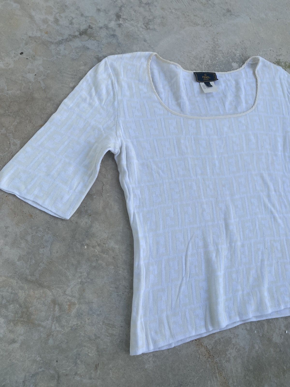 Fendi VINTAGE FENDI ZUCCA MONOGRAM TOP BLOUSE Size S / US 4 / IT 40 - 5 Thumbnail