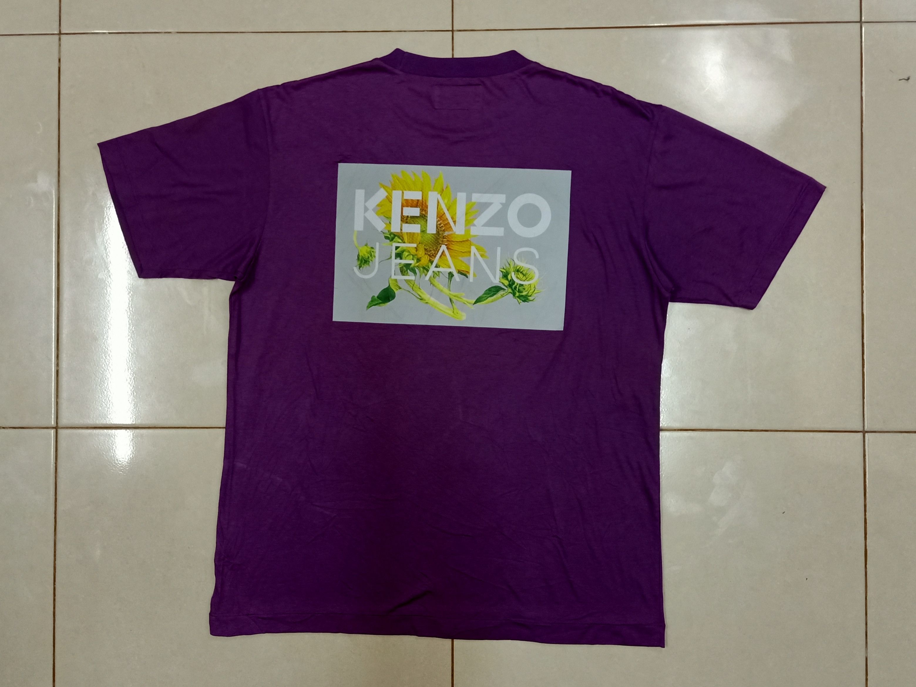 Kenzo KENZO JEANS Paris Sunflower Big Graphics Purple T-Shirt Size US L / EU 52-54 / 3 - 4 Thumbnail