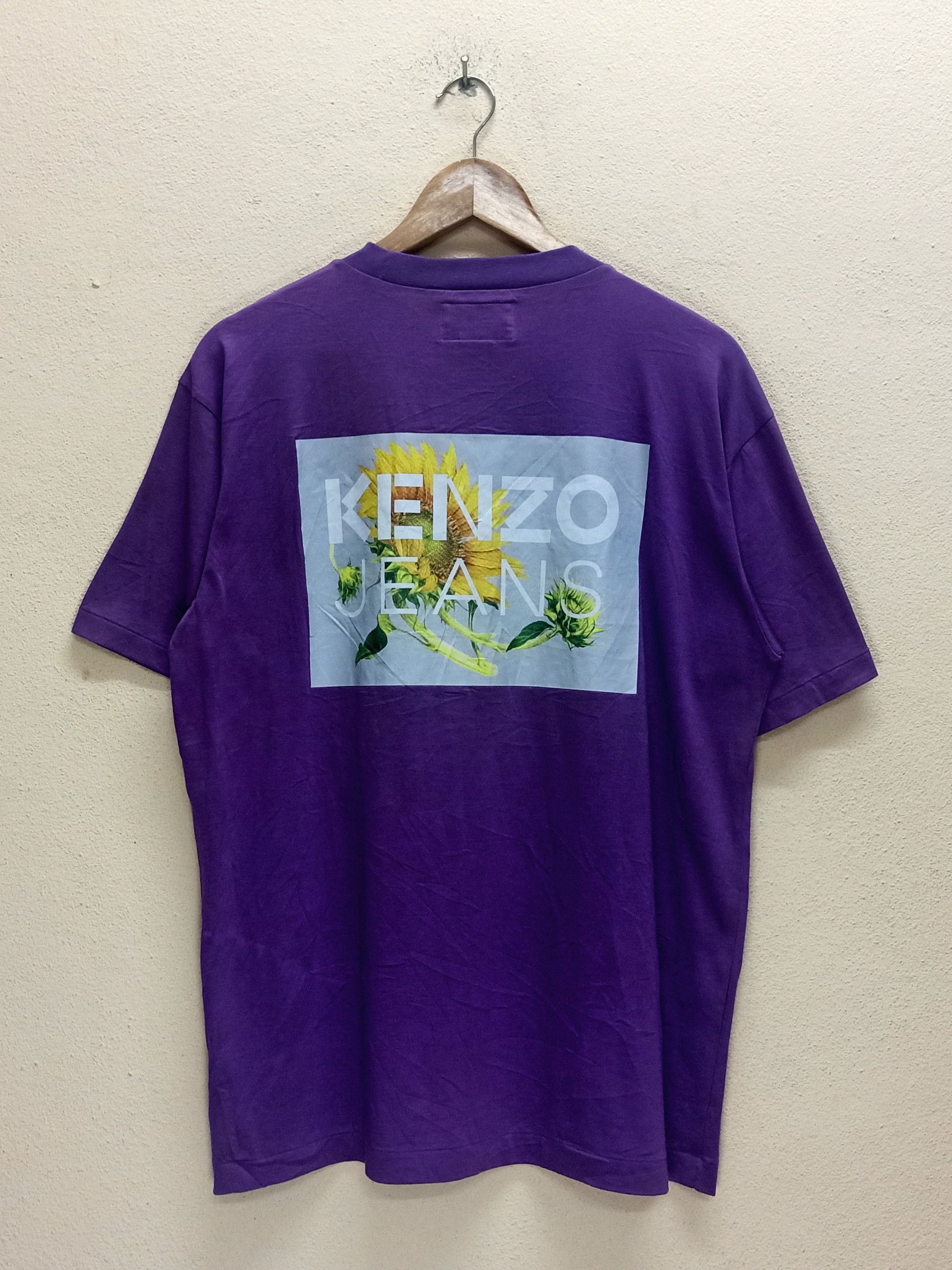 Kenzo KENZO JEANS Paris Sunflower Big Graphics Purple T-Shirt Size US L / EU 52-54 / 3 - 1 Thumbnail