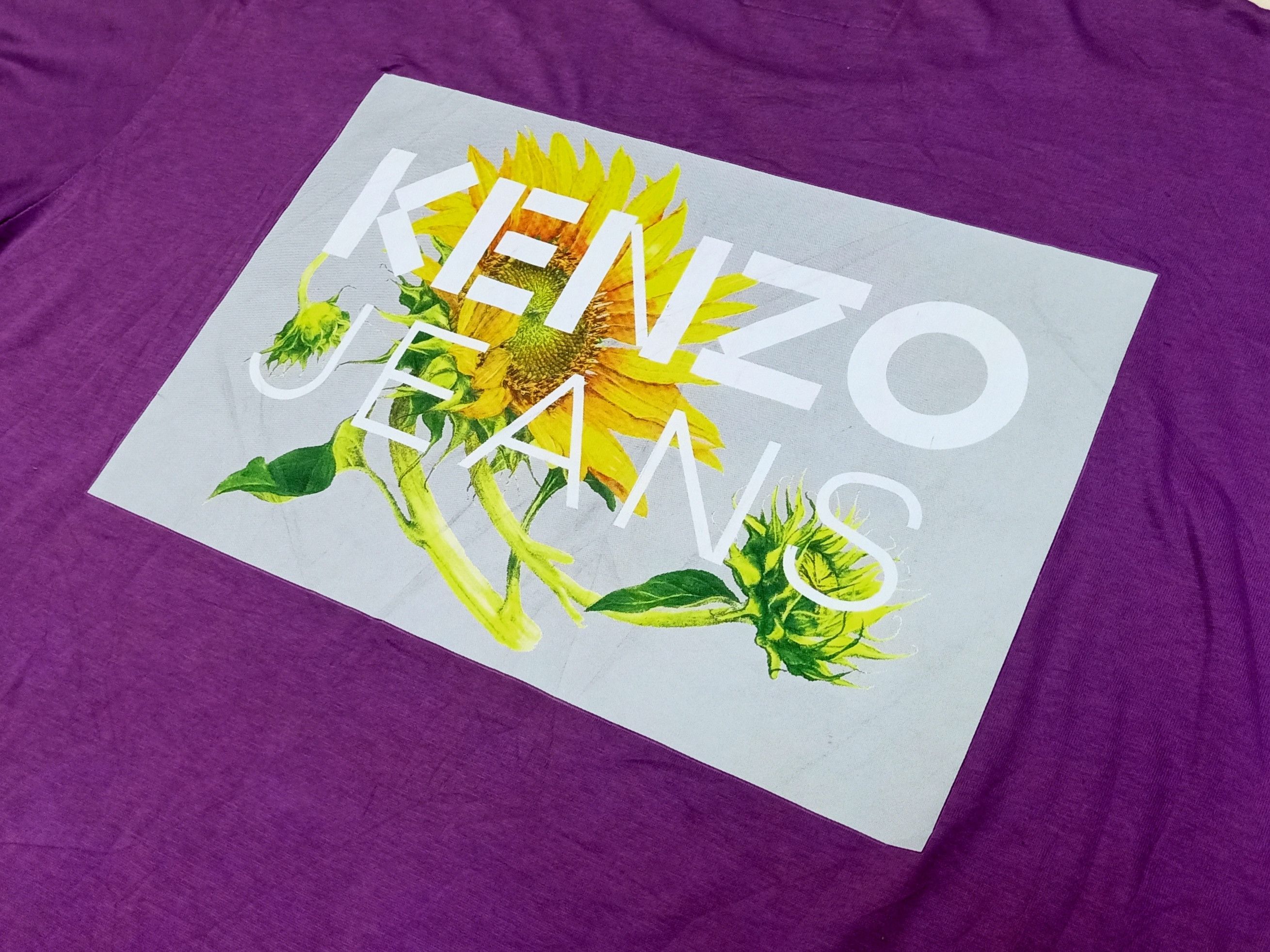 Kenzo KENZO JEANS Paris Sunflower Big Graphics Purple T-Shirt Size US L / EU 52-54 / 3 - 7 Thumbnail