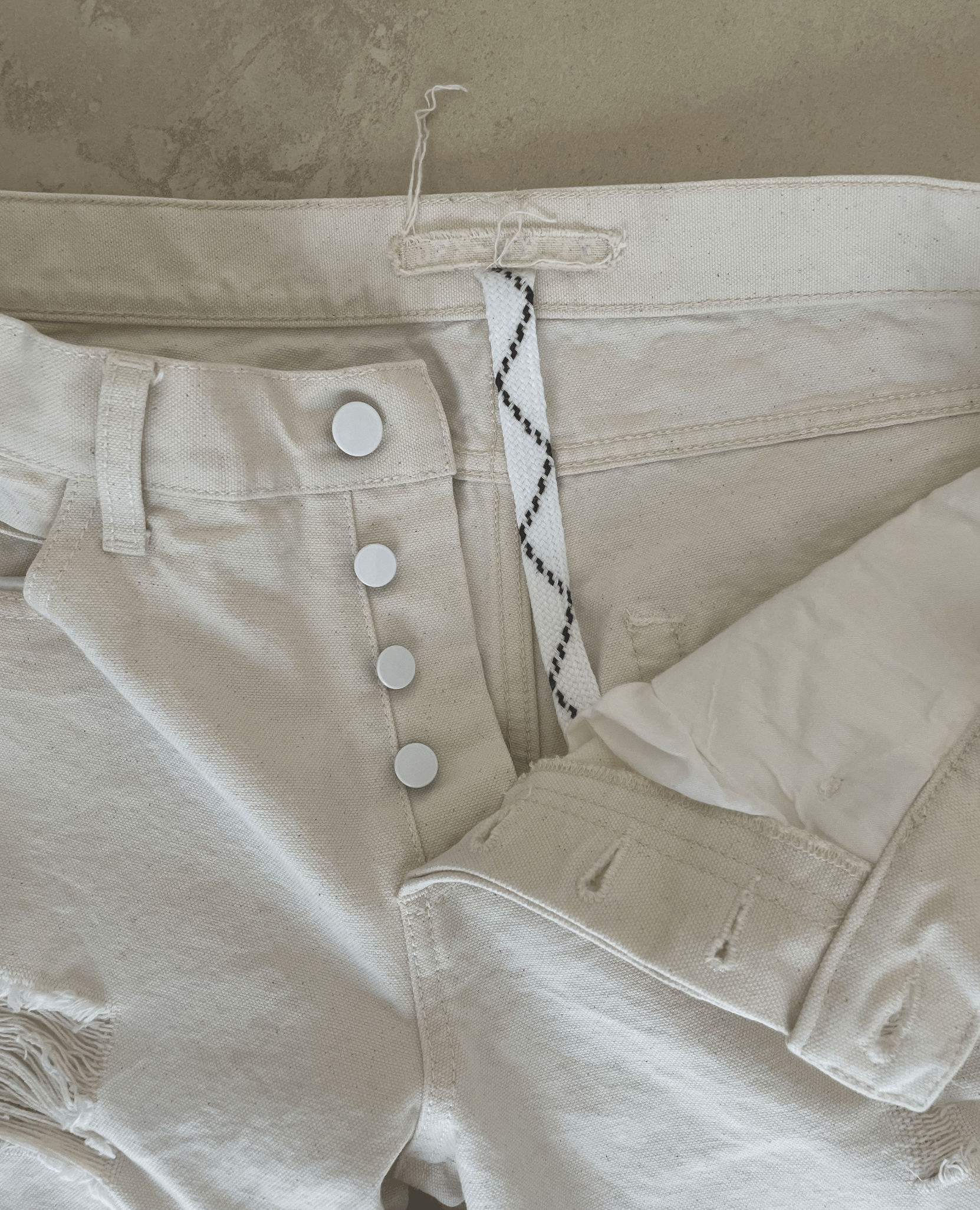 Off-White Off-White Striped Bull Denim Jean Size US 33 - 10 Thumbnail
