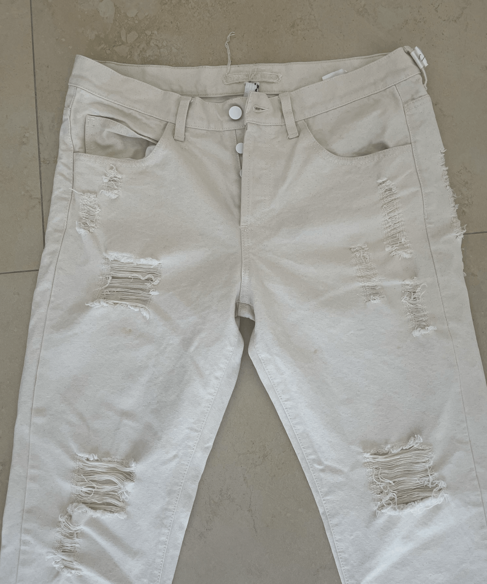 Off-White Off-White Striped Bull Denim Jean Size US 33 - 5 Thumbnail