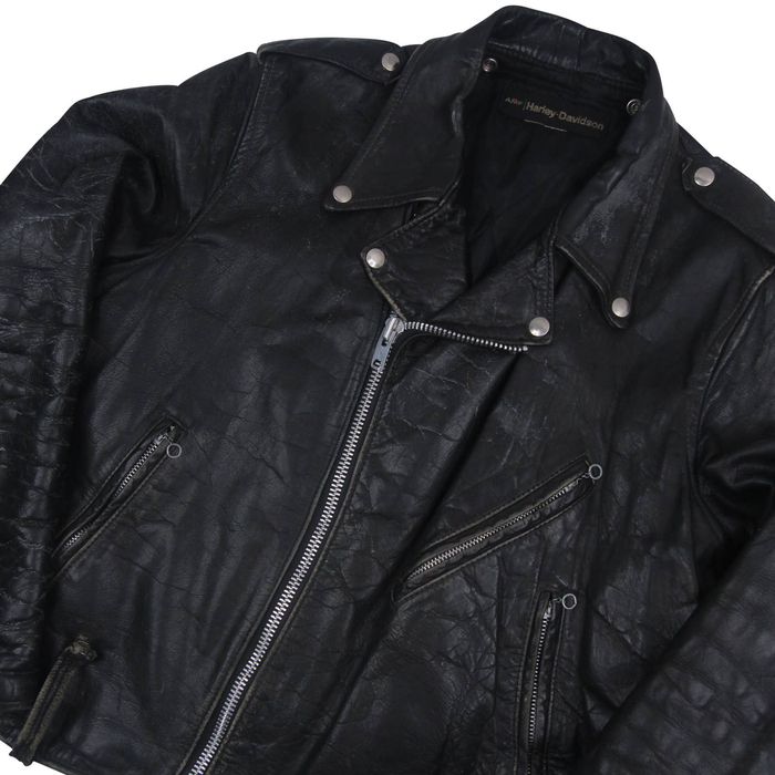 vintage amf harley davidson leather jacket