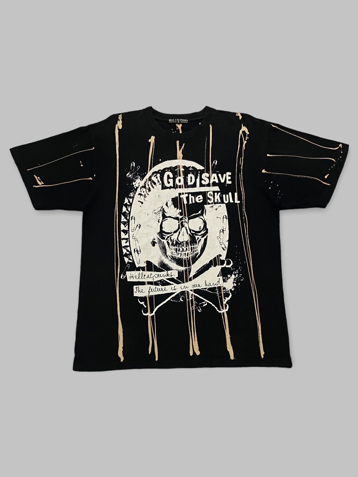 Vintage Seditionaries Hell Cat Punks God Save The Skull Tee