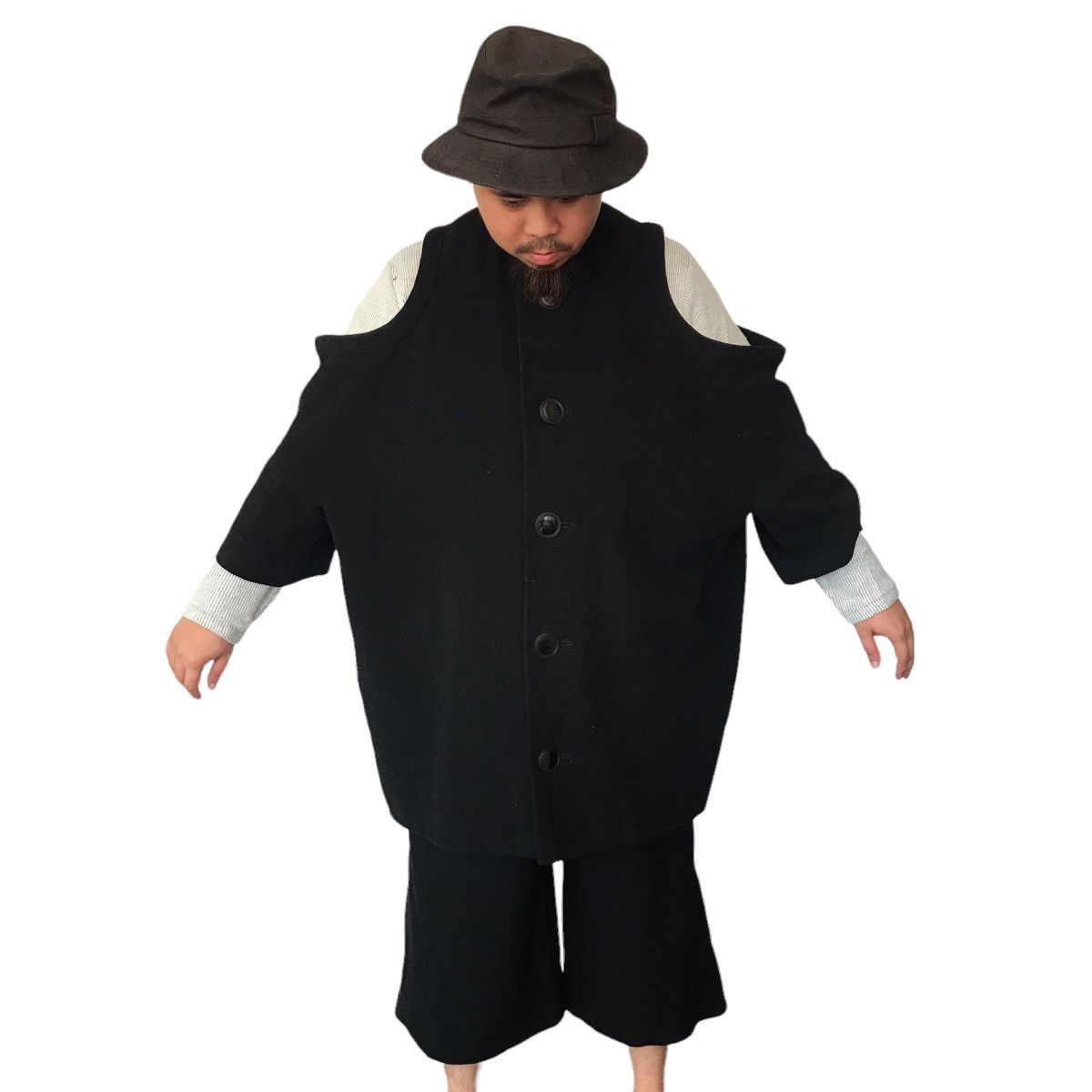 Yohji Yamamoto 🔥RARE YOHJI YAMAMOTO OVERSIZED JACKET Size US S / EU 44-46 / 1 - 13 Thumbnail