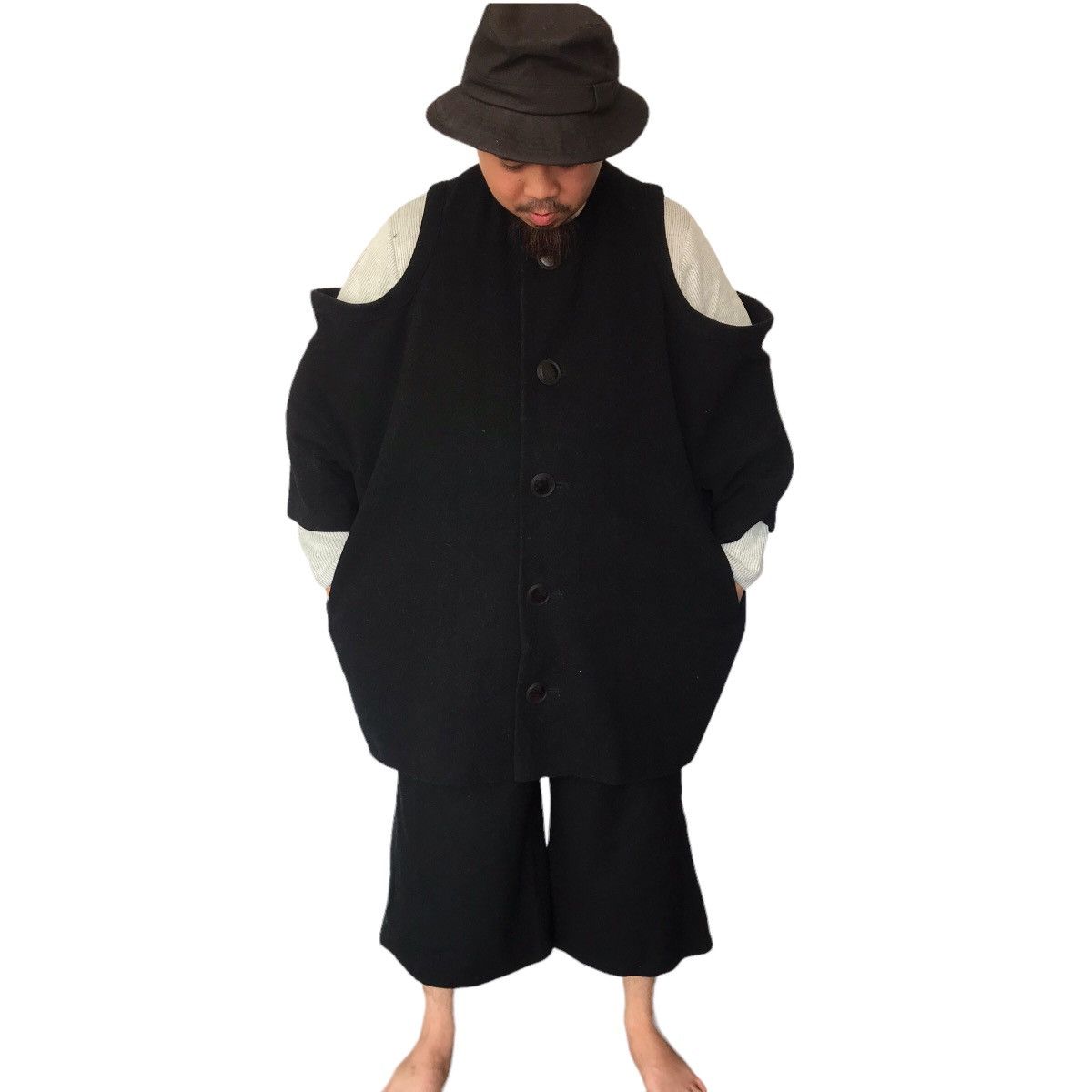 Yohji Yamamoto 🔥RARE YOHJI YAMAMOTO OVERSIZED JACKET Size US S / EU 44-46 / 1 - 1 Thumbnail