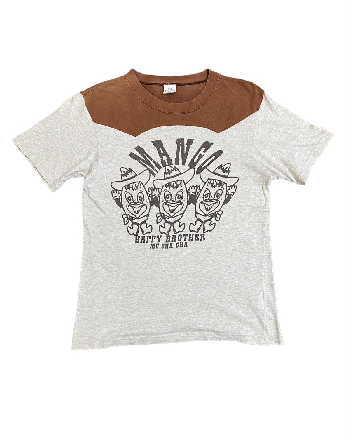 20471120 × Beauty Beast × Japanese Brand 90s MU CHA CHA muchacha Mango happy brother tee Size US M / EU 48-50 / 2 - 1 Thumbnail